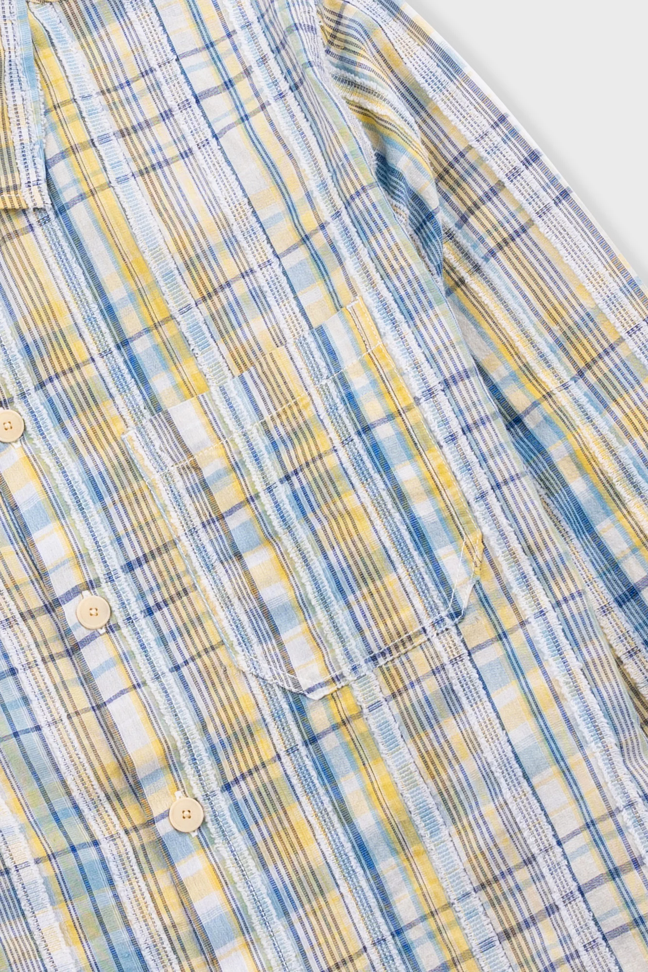 Easy Fit Shirt - Yellow Blue Cut Check - Image 8