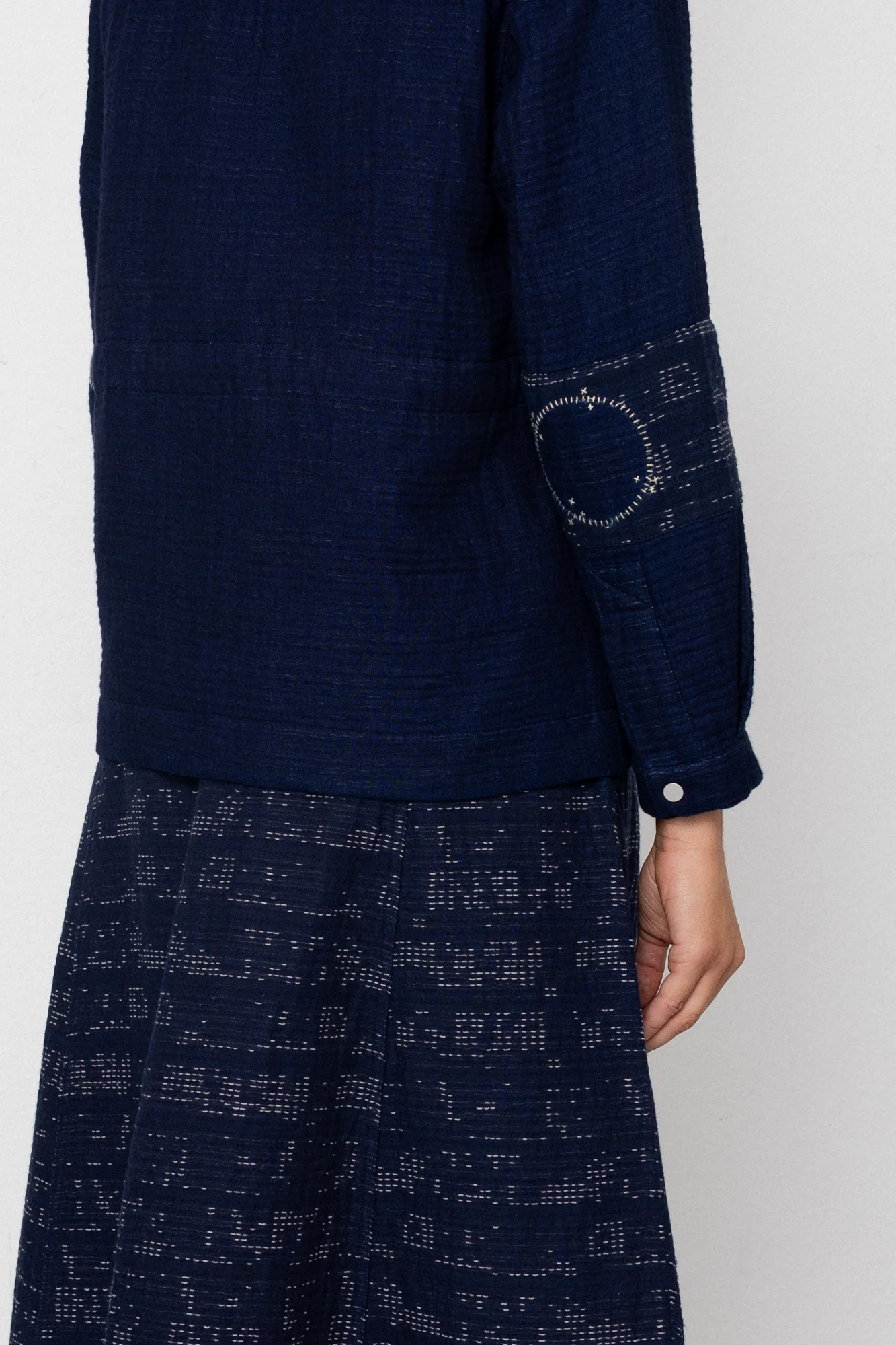 Full Seam Skirt - Stray Float Stitch Indigo - Image 4