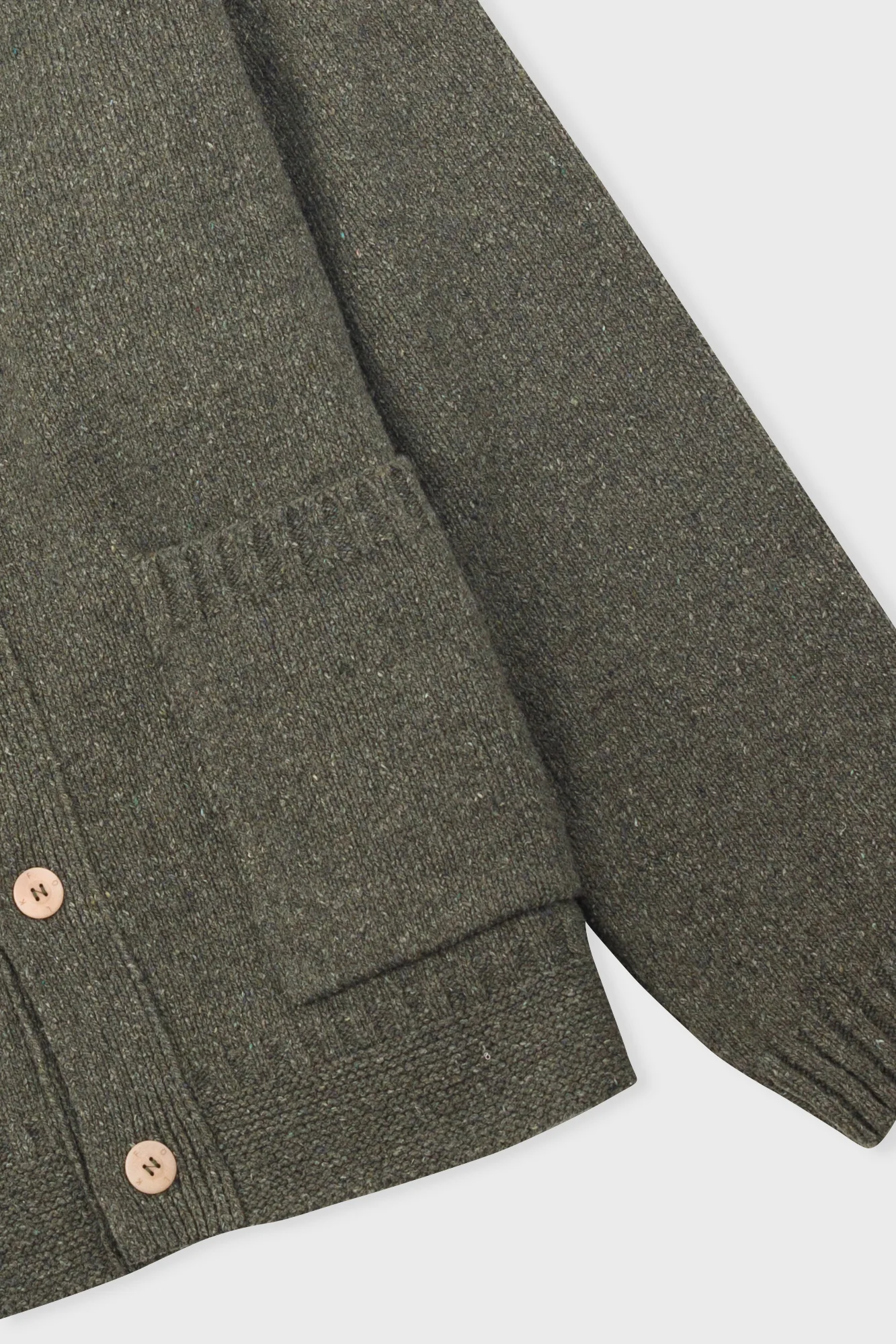 Knitted Jacket - Olive - Image 3