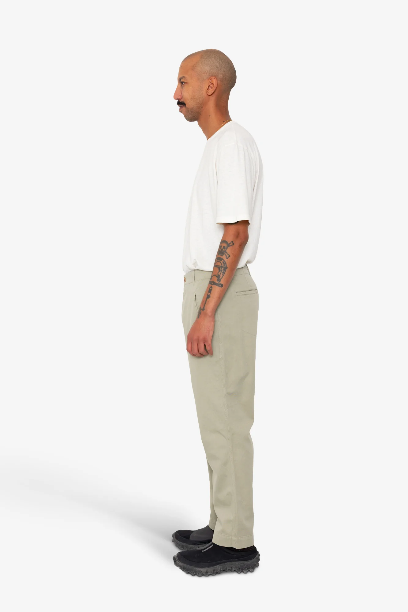 Lean Assembly Pant - Light Olive Brushed Twill - Image 4