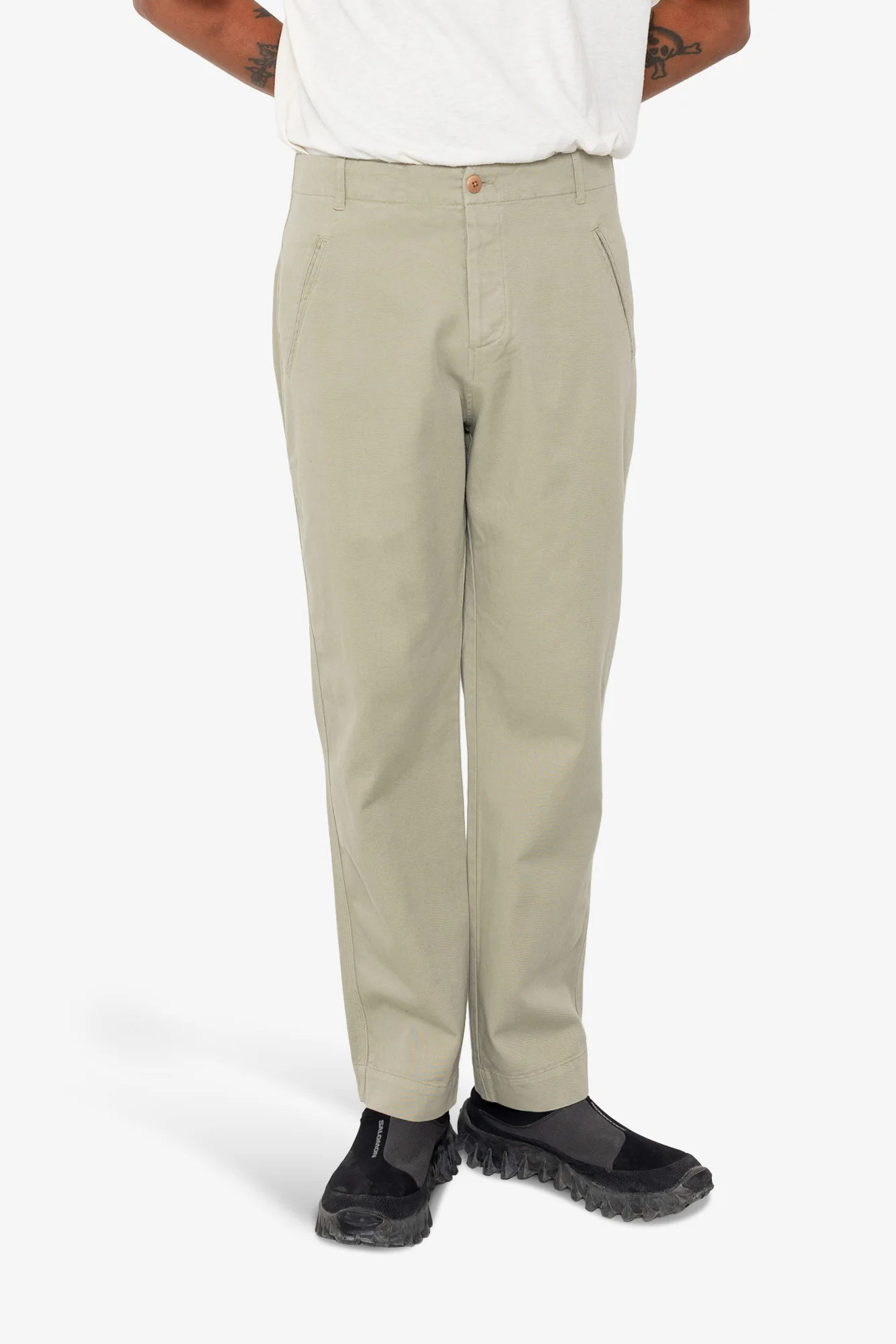 Lean Assembly Pant - Light Olive Brushed Twill - Image 7