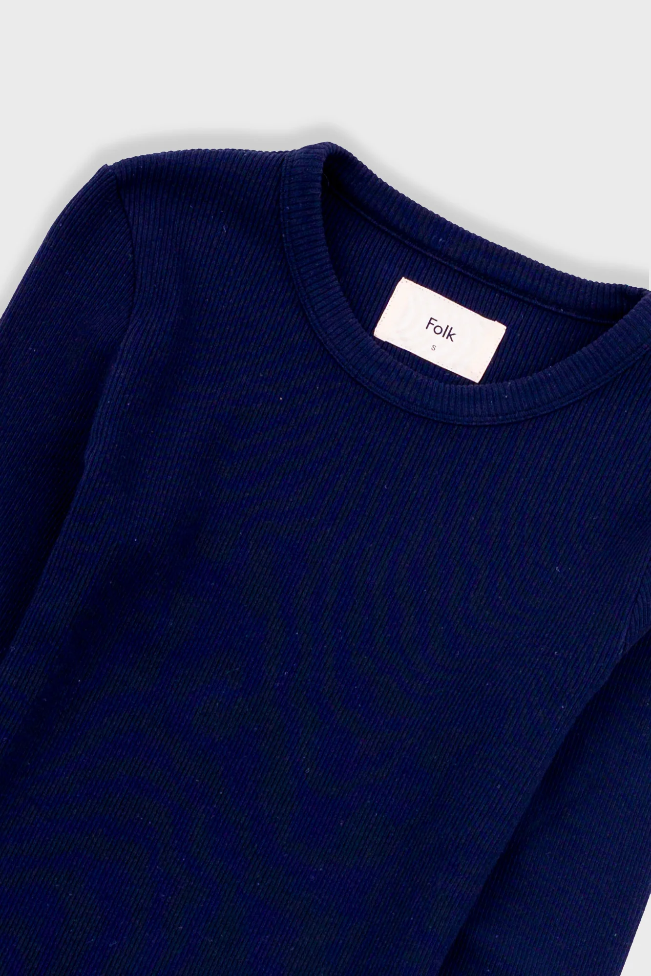 Long Sleeve Fitted T-Shirt - Ink - Image 5