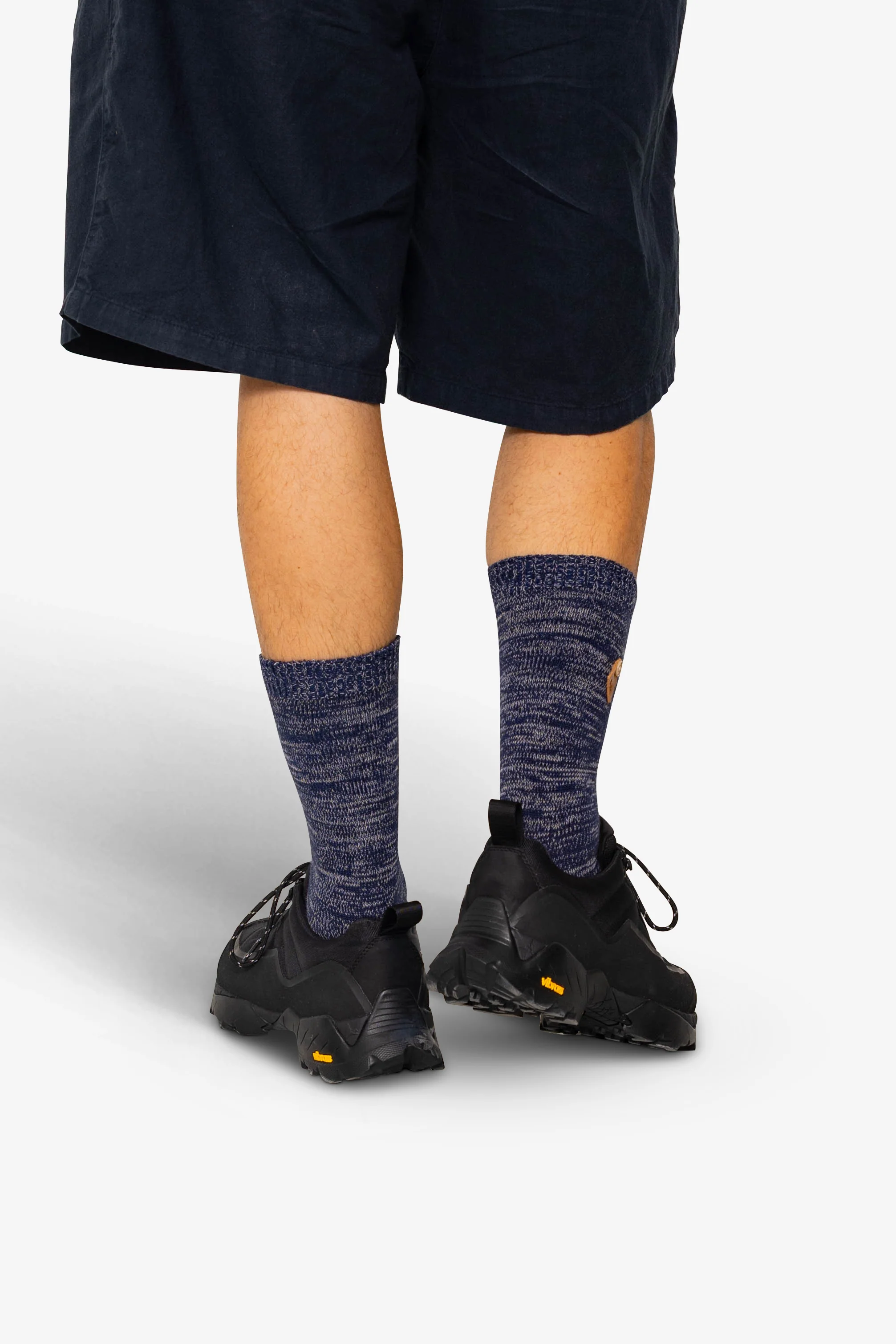 Melange Socks - Navy Mix - Image 4