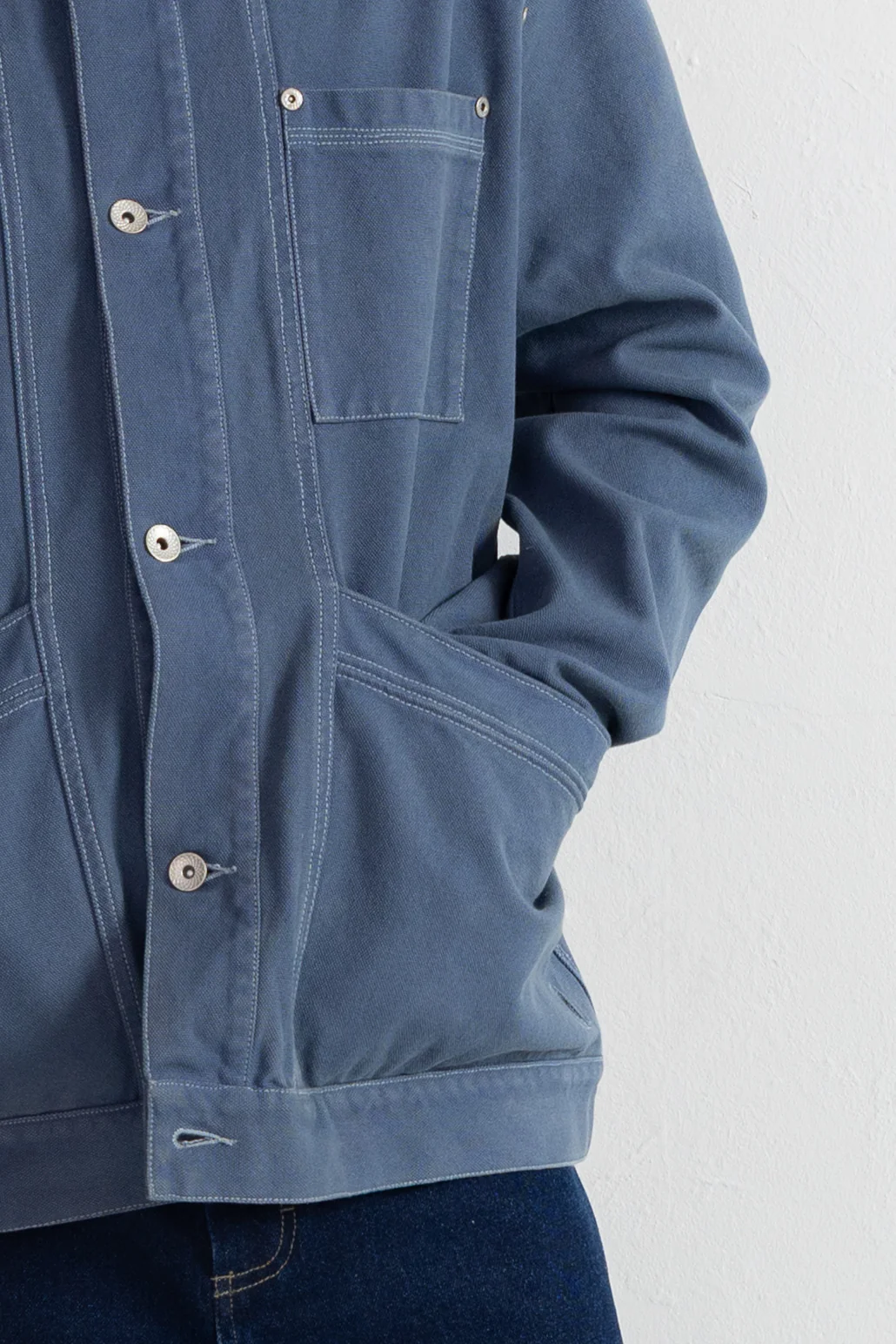 Meyer Jean Jacket - Soft Blue - Image 5