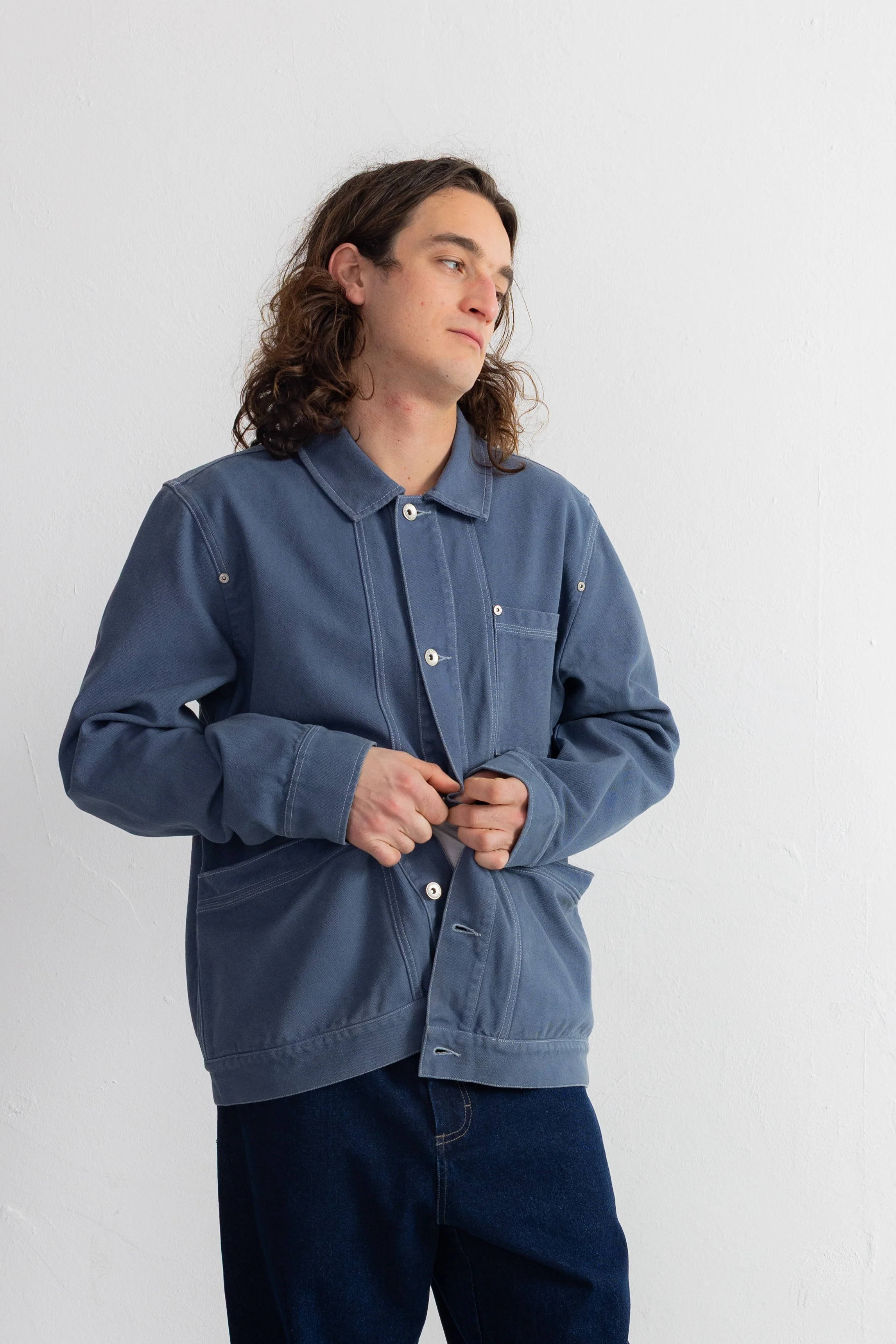 Meyer Jean Jacket - Soft Blue - Image 6