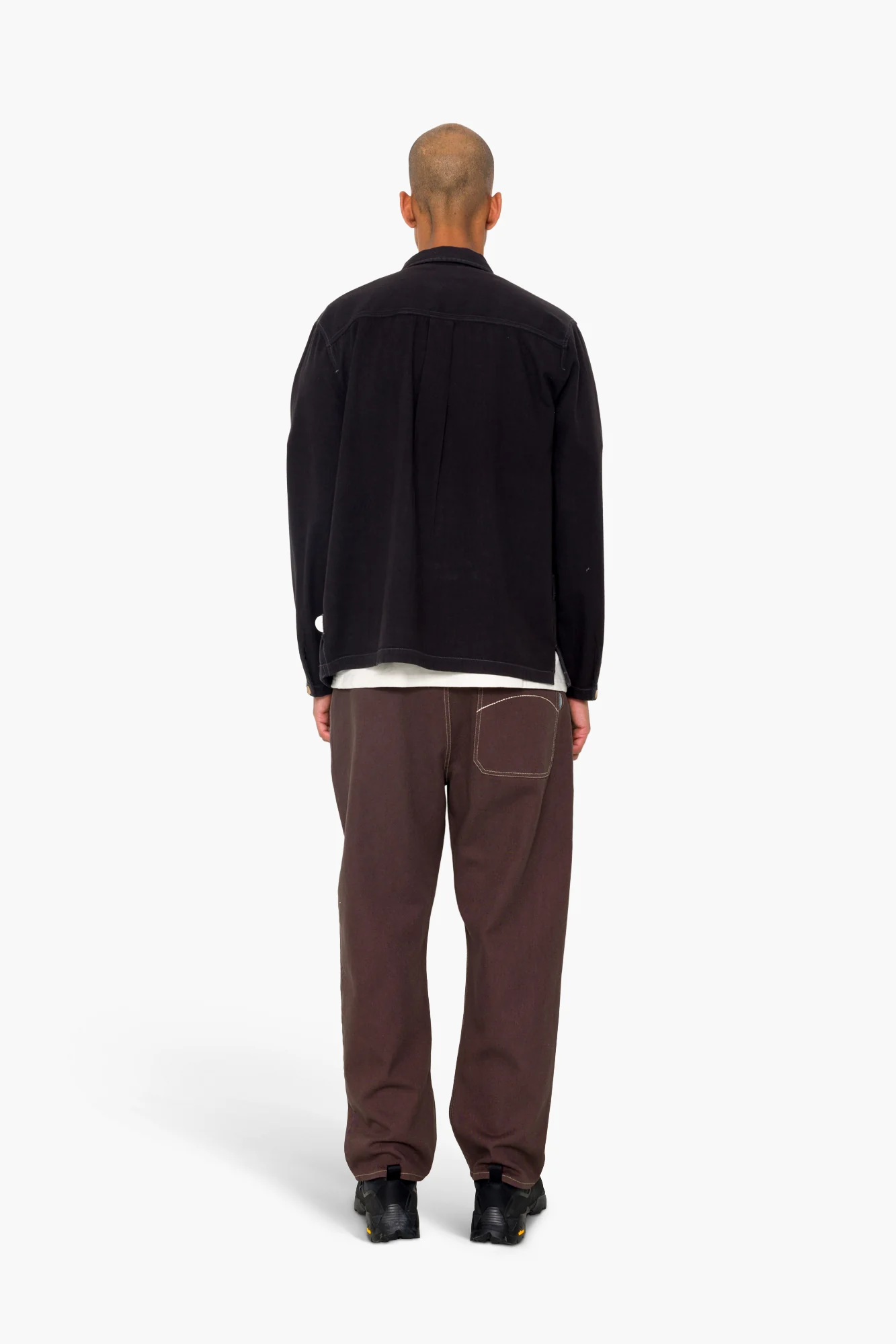 Meyer Shirt Jacket - Black Herringbone - Image 8