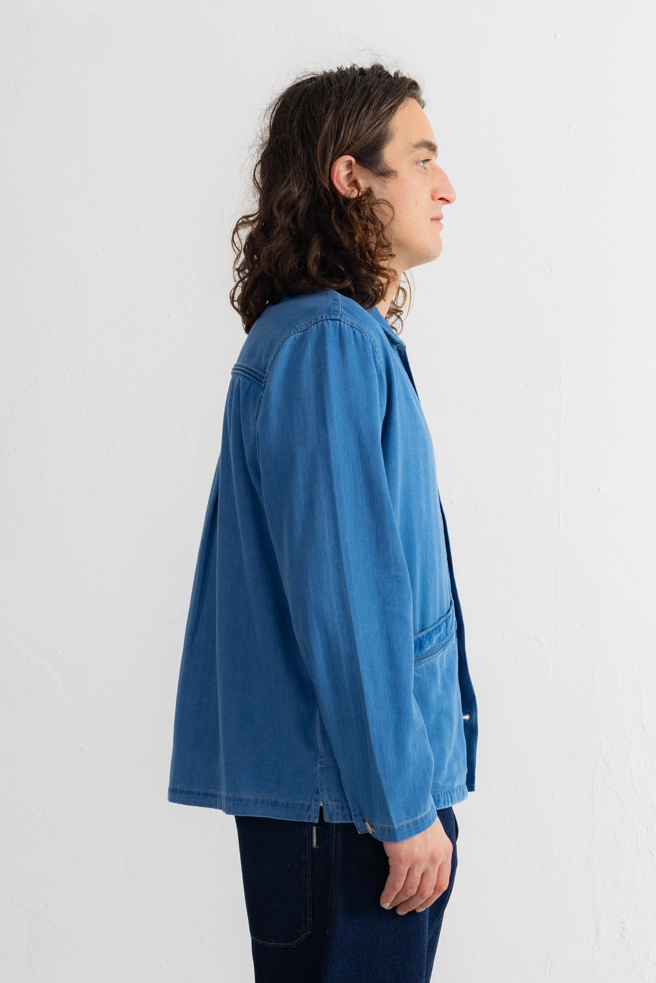 Meyer Shirt Jacket - Herringbone Denim - Image 3