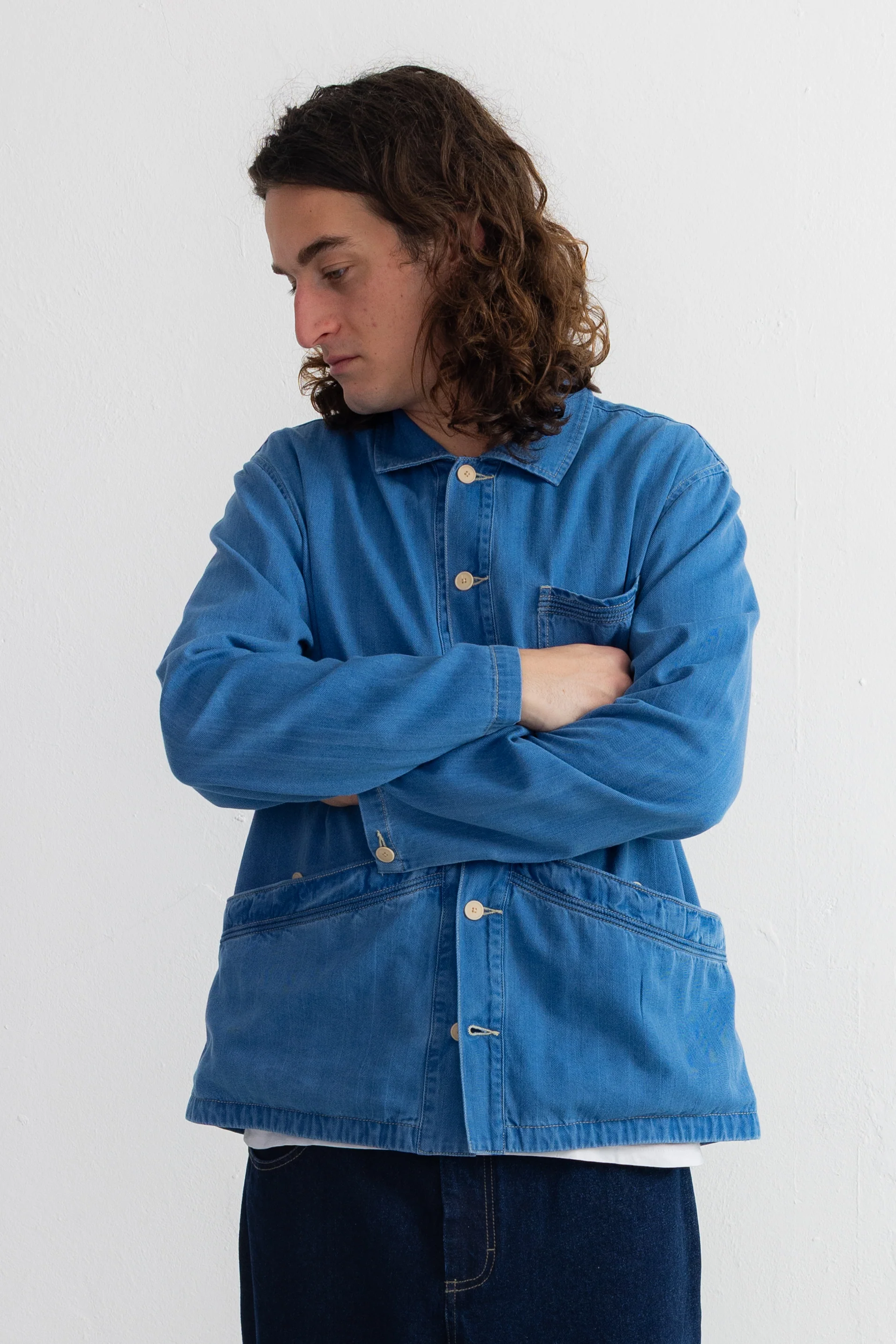 Meyer Shirt Jacket - Herringbone Denim - Image 5