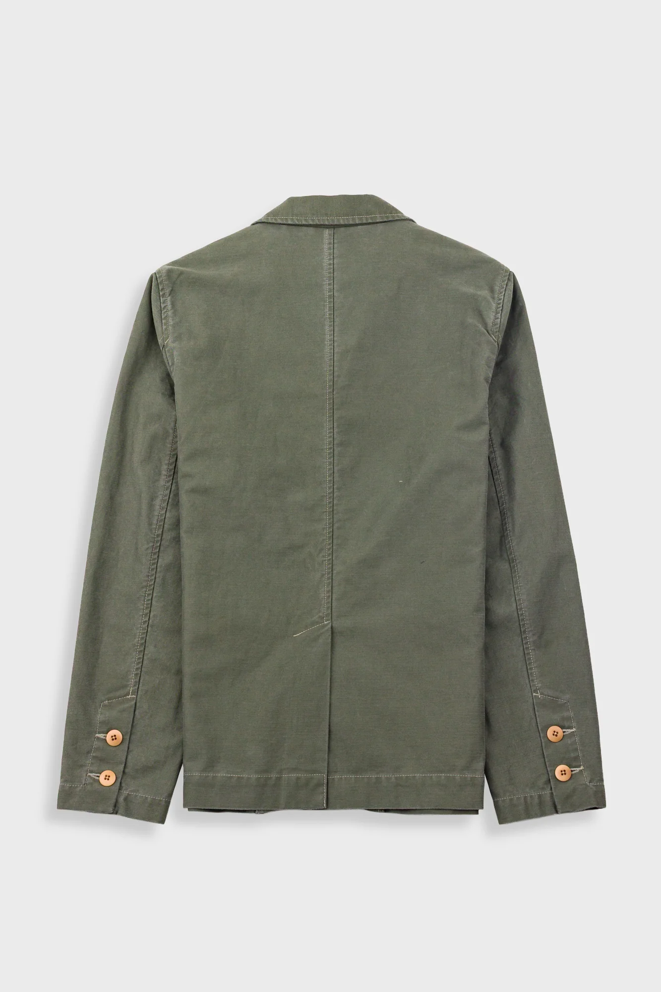 Patch Jacket - Dark Olive Slub - Image 9