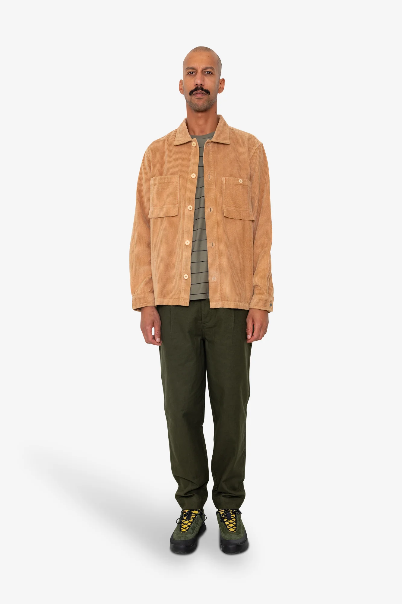 Patch Overshirt - Mink Chunky Cord - Image 2