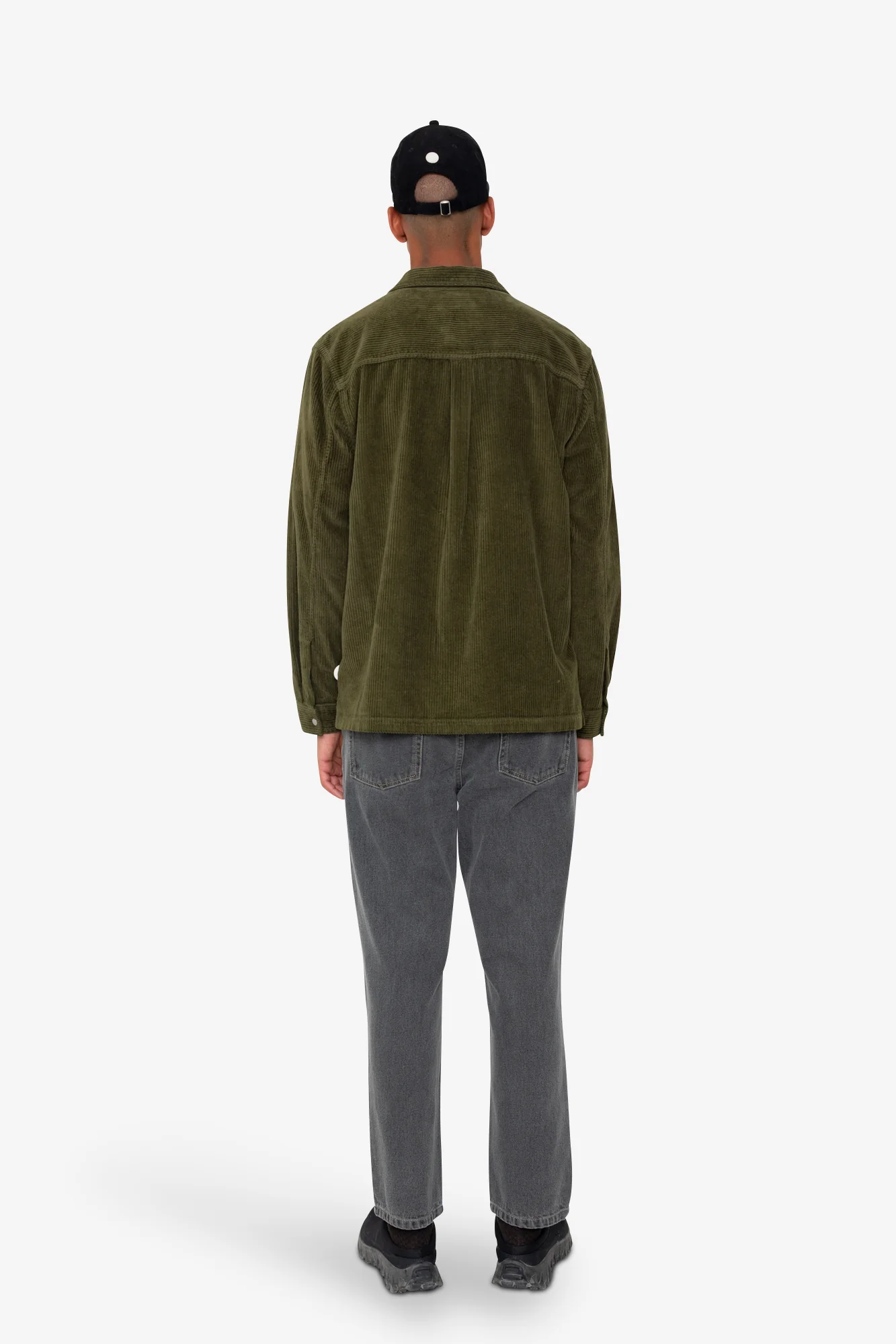Patch Overshirt - Olive Chunky Cord - Image 7