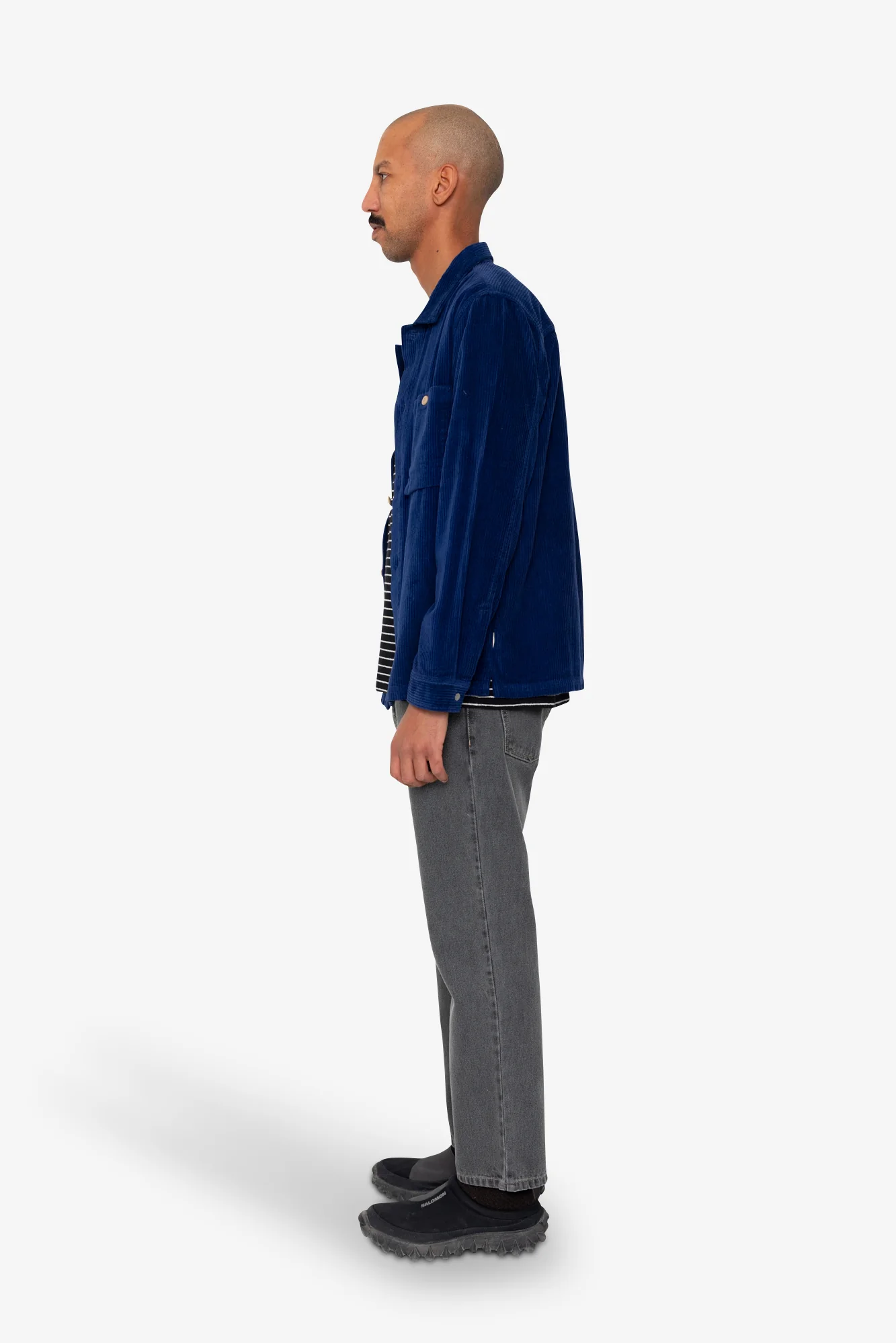 Patch Overshirt - Rich Navy Chunky Cord - Image 4
