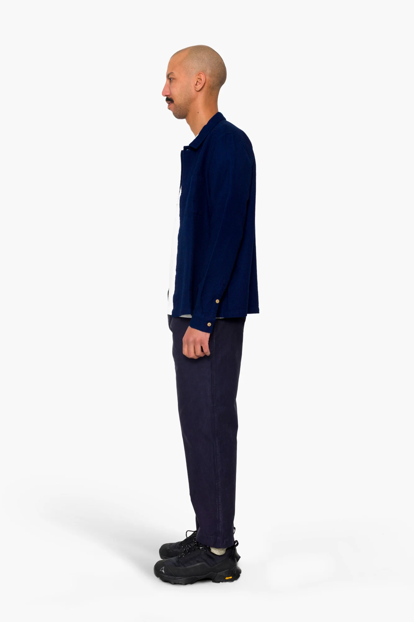Patch Shirt - Indigo Doublecloth - Image 4