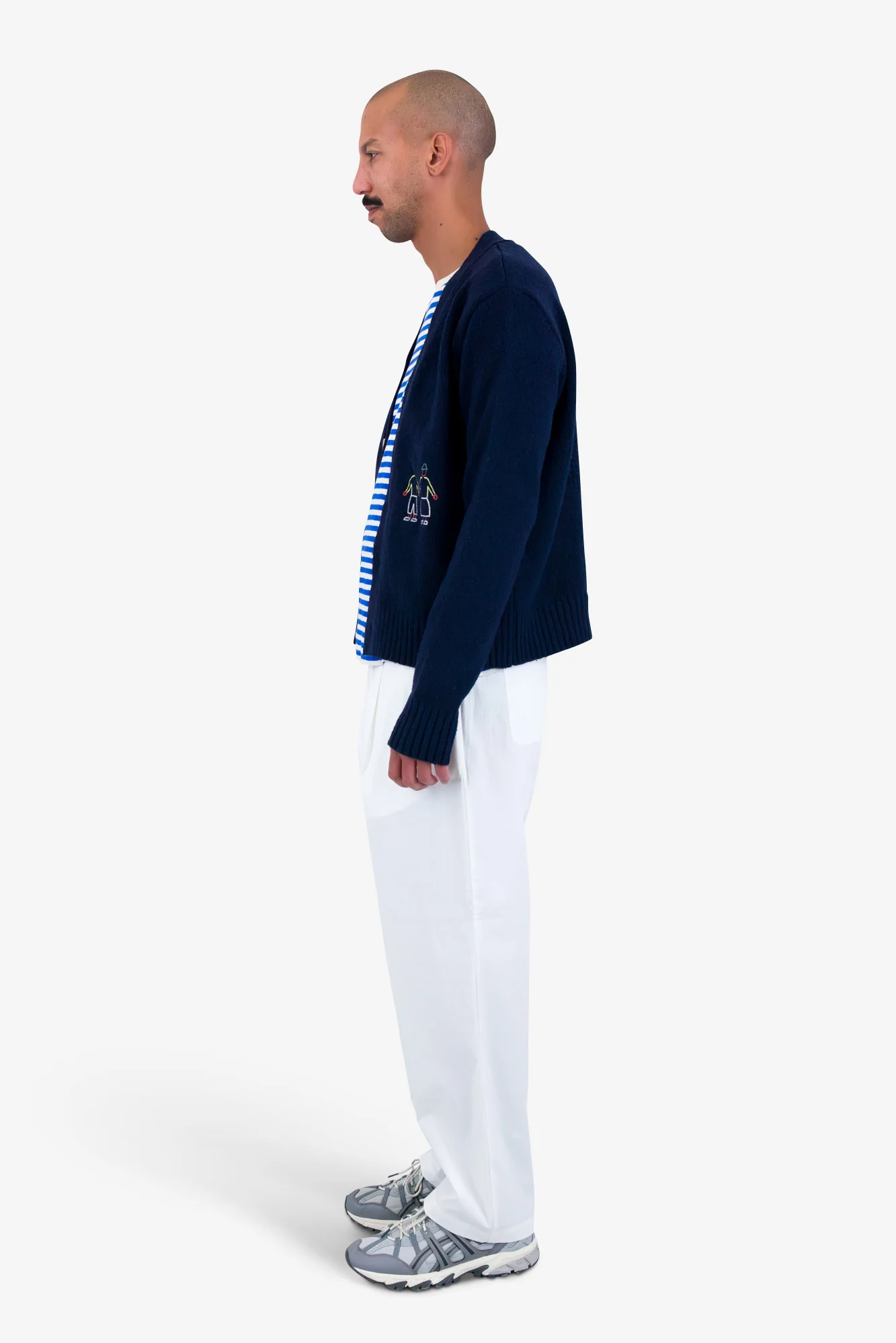 People Cardigan - Navy Mix - Image 4