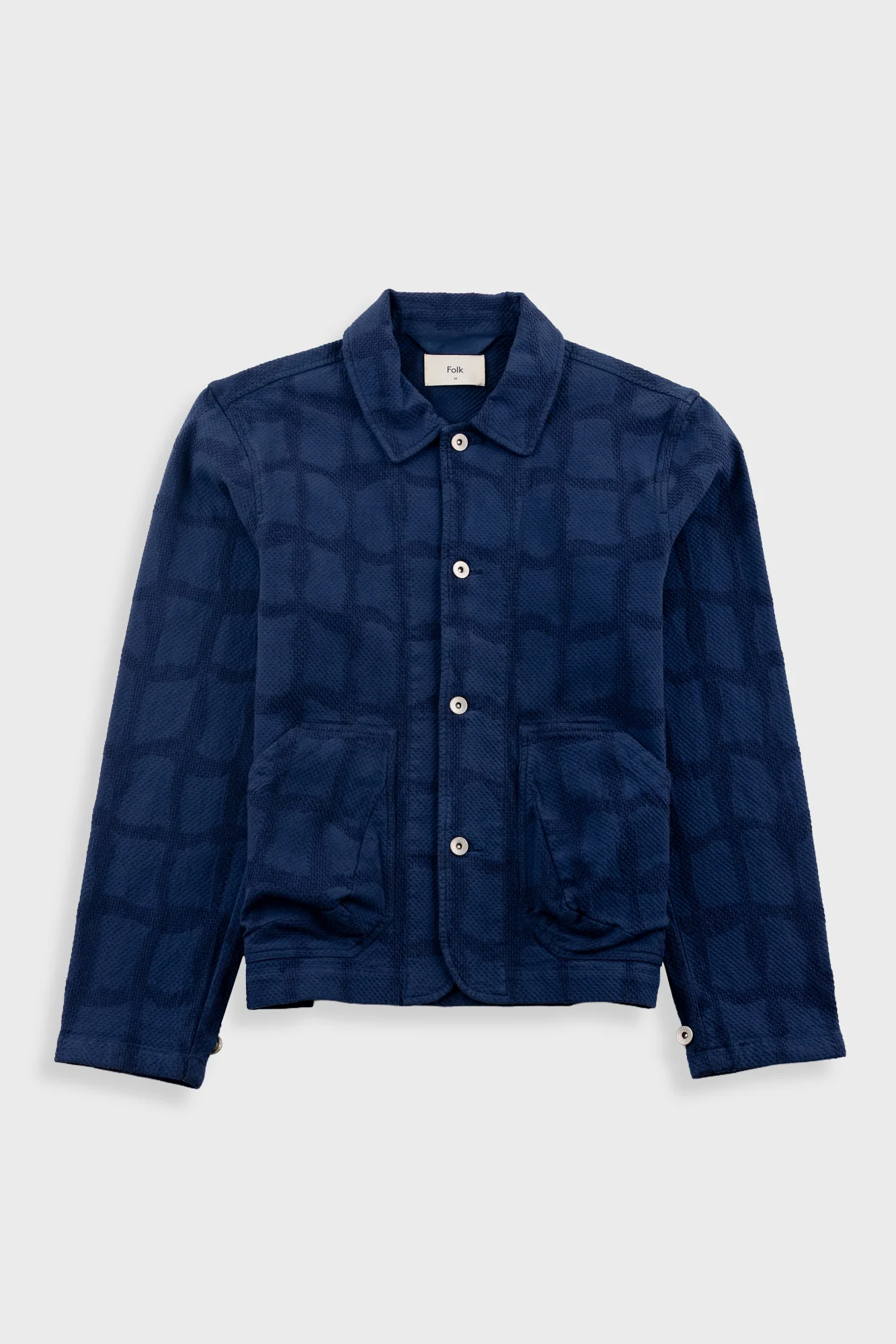 Prism Jacket - Irregular Block Jacquard Navy