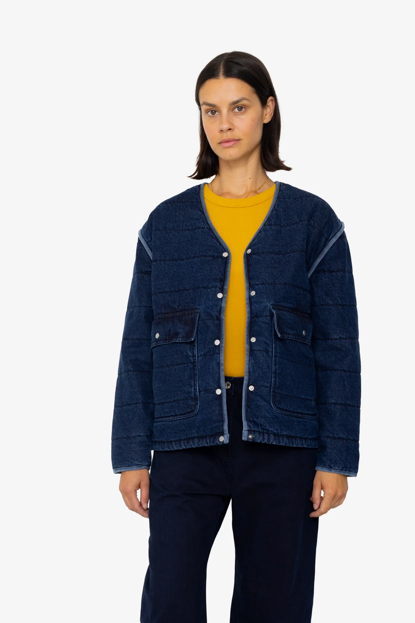 Quilted Liner - Indigo Denim - Image 8