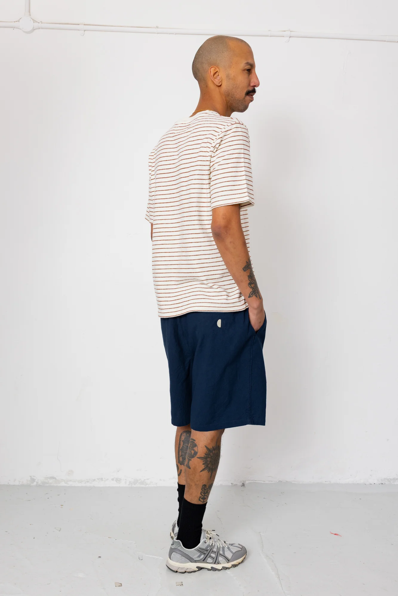 Relaxed Assembly Short - Dark Navy Crinkle - Image 7