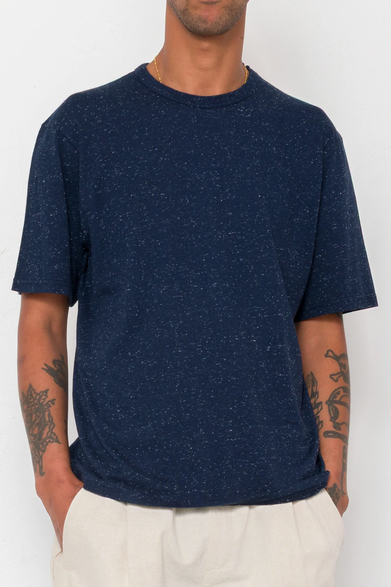 Relaxed Assembly T-Shirt - Navy Nep - Image 7