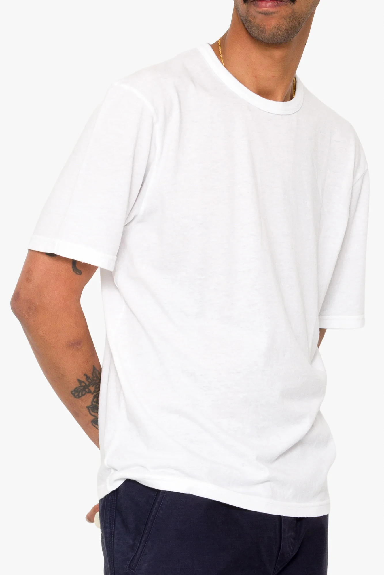 Relaxed Assembly T-Shirt - White Nep - Image 7
