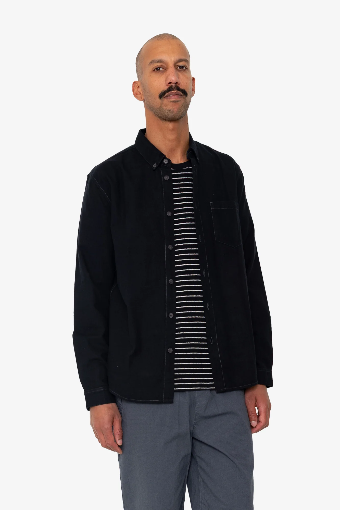 Relaxed Fit Shirt - Black Flannel - Image 6