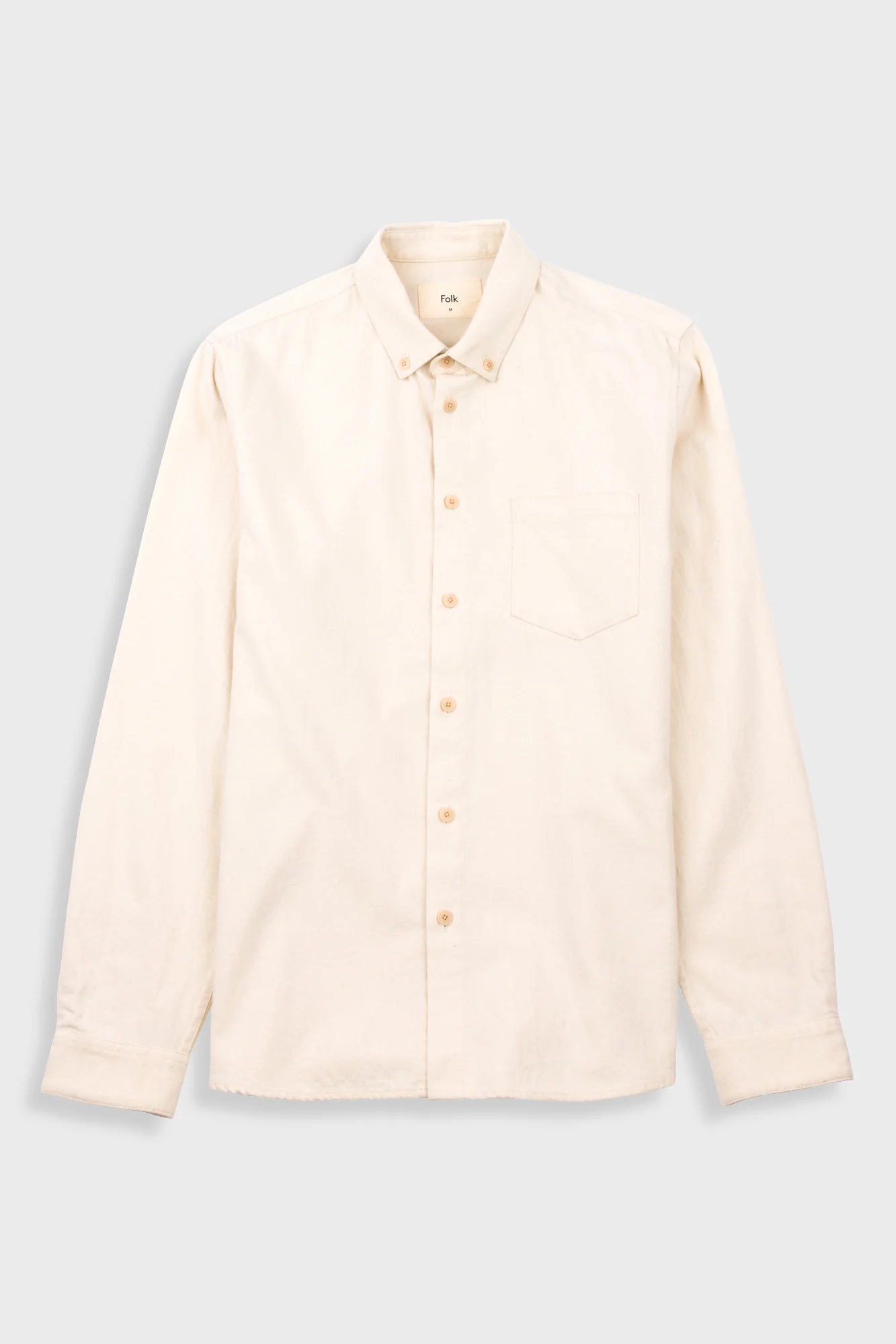 Relaxed Fit Shirt - Ecru Flannel