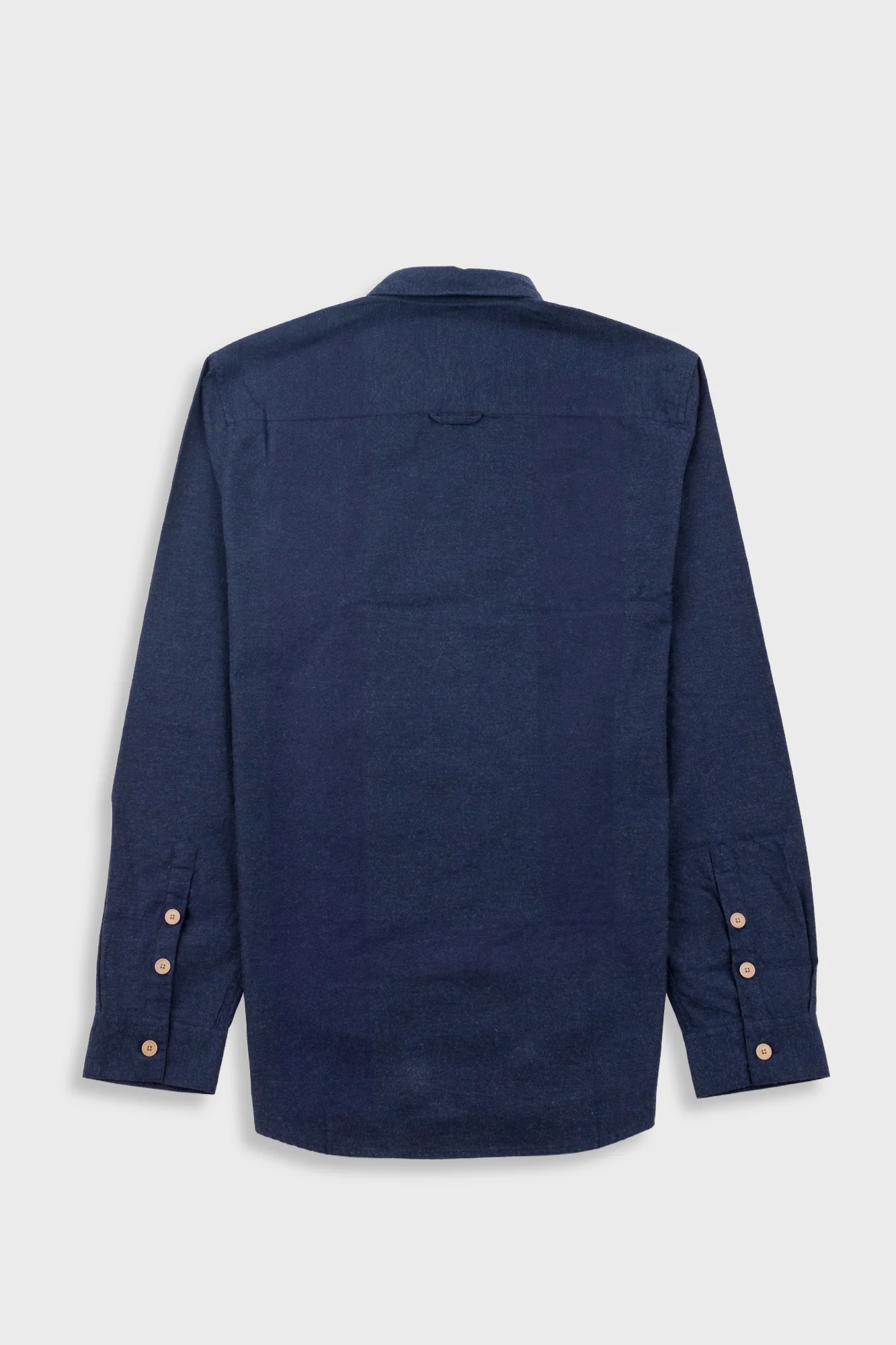Relaxed Fit Shirt - Navy Melange Flannel - Image 9