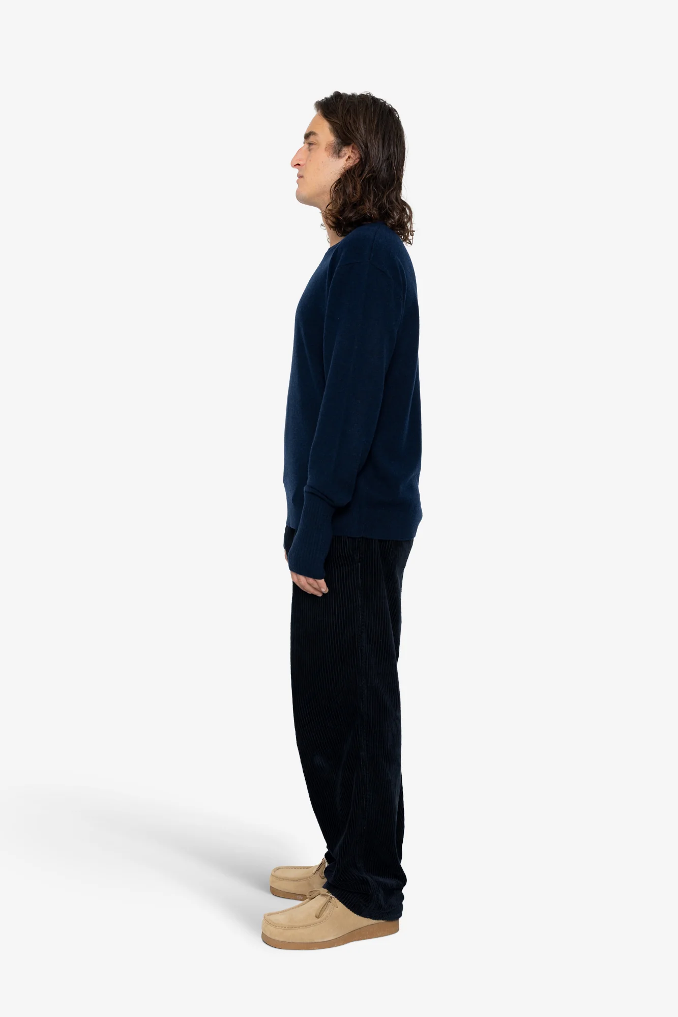 Rib Knit Top - Navy - Image 4