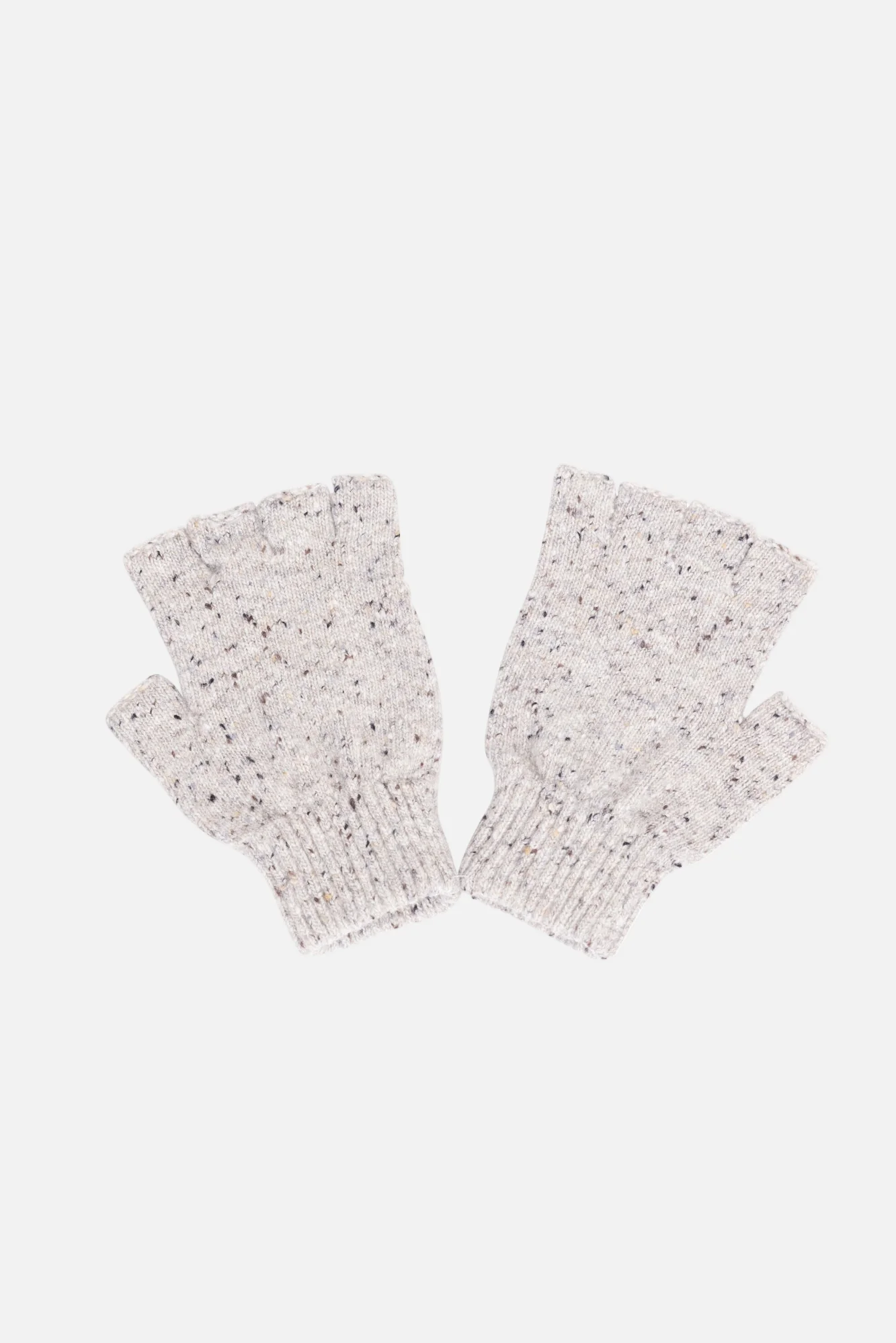Shin Fingerless Gloves - Oat