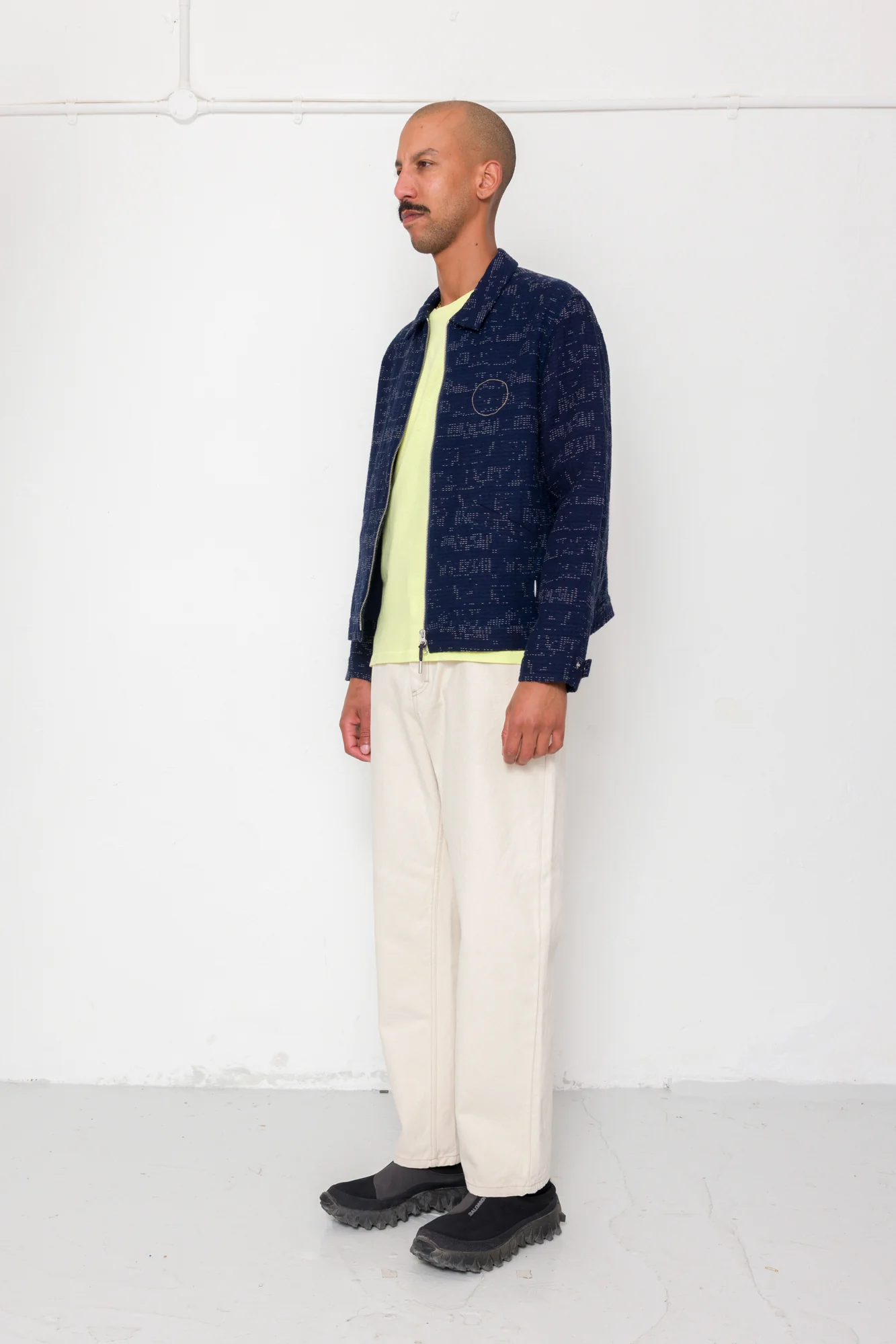 Signal Blouson - Stray Float Stitch Indigo - Image 3