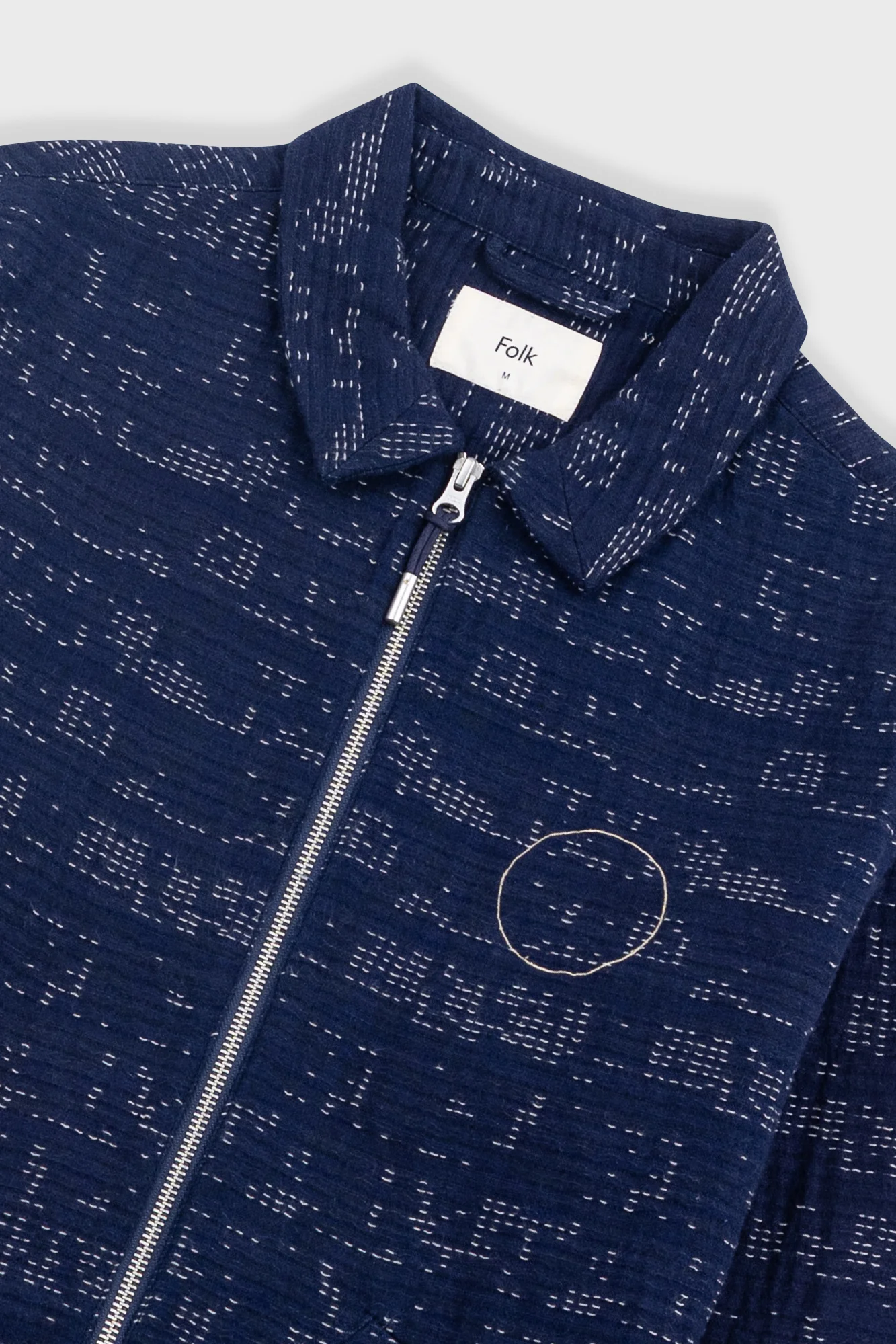 Signal Blouson - Stray Float Stitch Indigo - Image 5