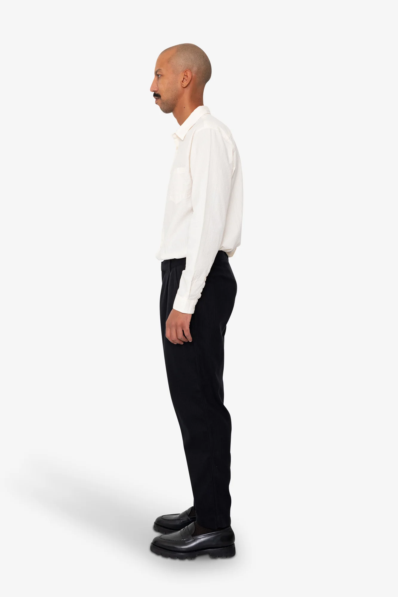 Signal Pant - Soft Black Brushed Stripe - Image 4