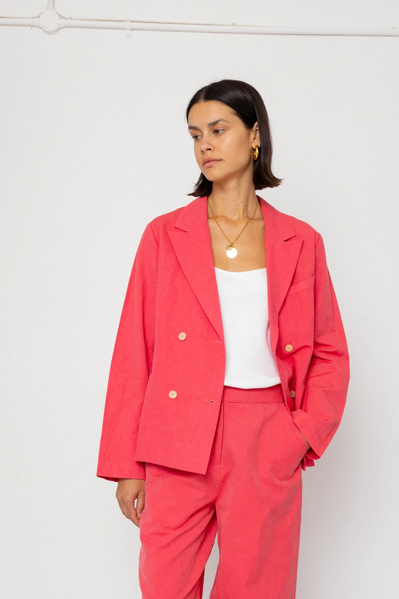 Suit Trousers - Rose Red - Image 7