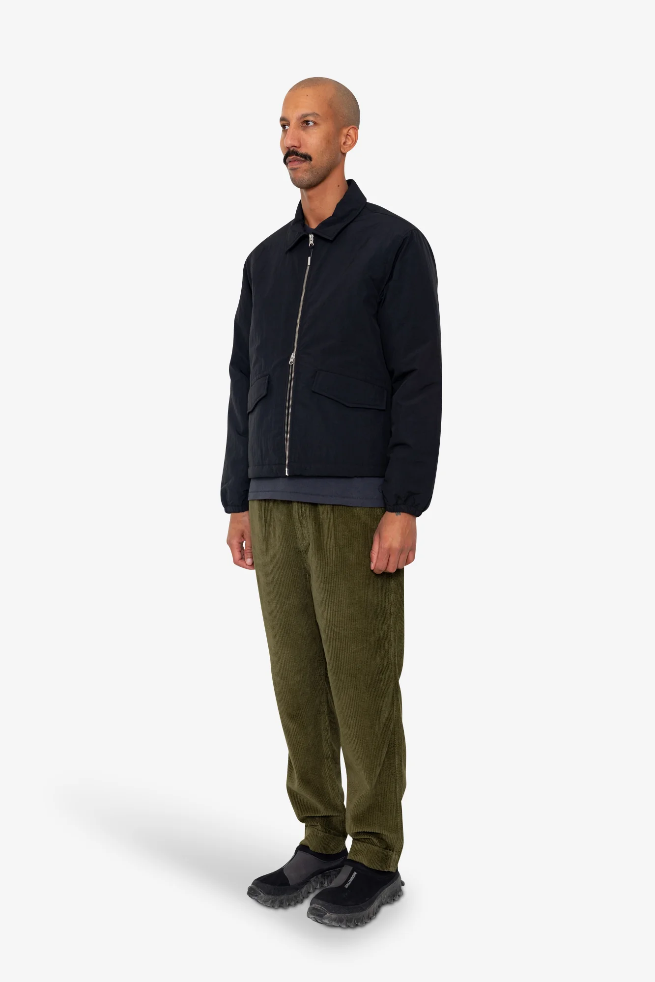 Wadded Bomber - Black Ripstop Nylon - Image 3