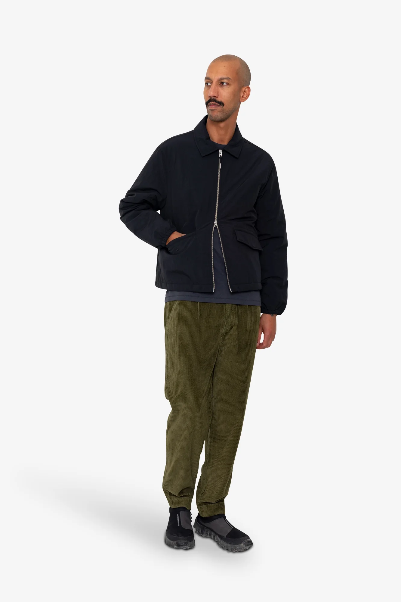 Wadded Bomber - Black Ripstop Nylon - Image 8