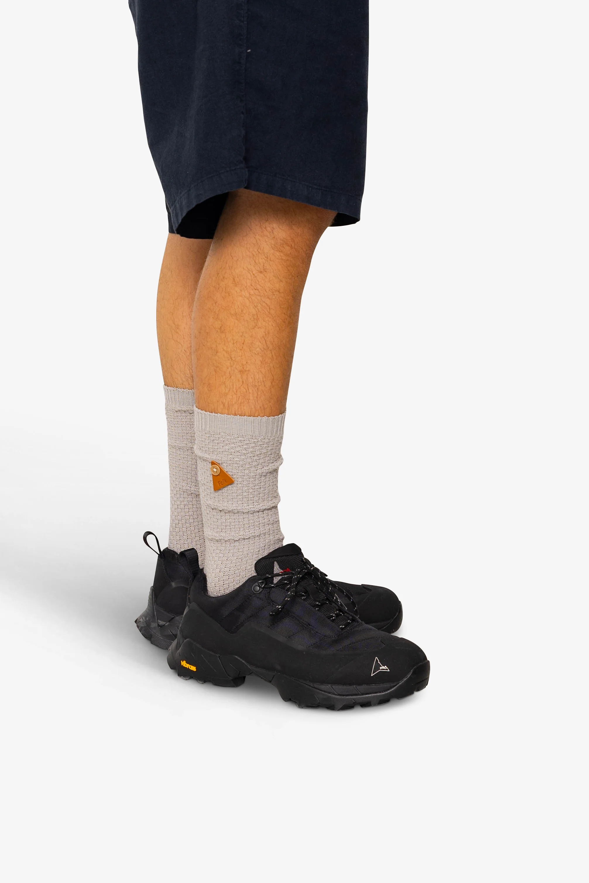 Waffle Socks - Silver Grey - Image 3