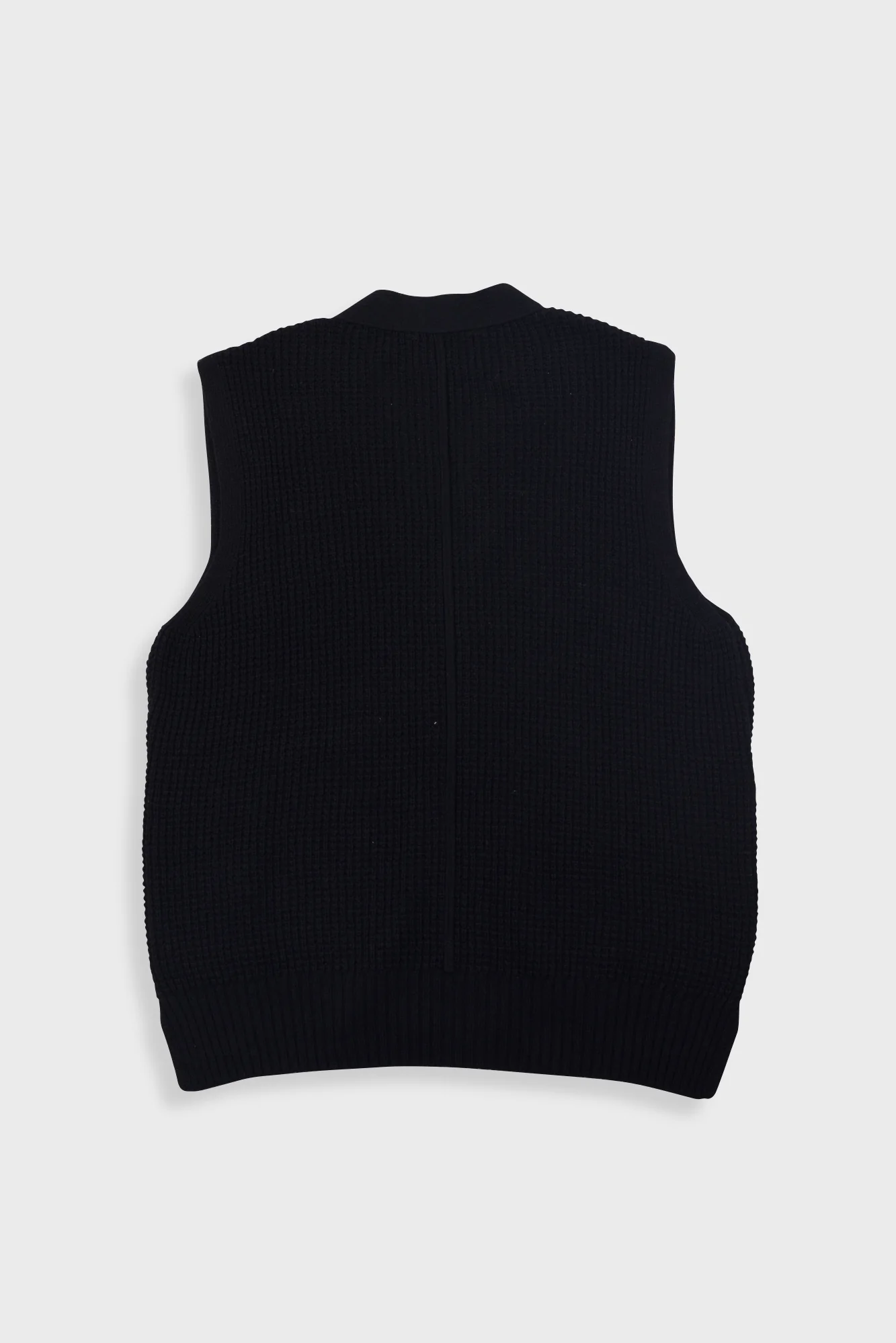Waffle Vest - Black - Image 2