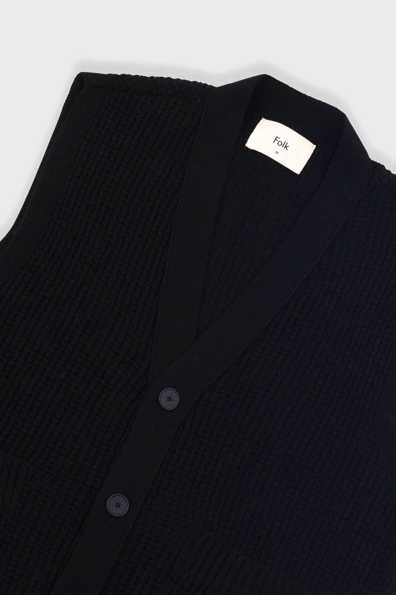 Waffle Vest - Black - Image 4