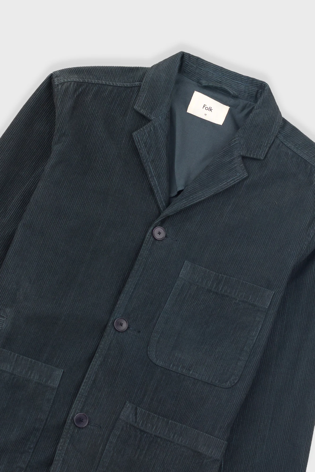Wide Fit Blazer - Smoke Grey Cord - Image 5