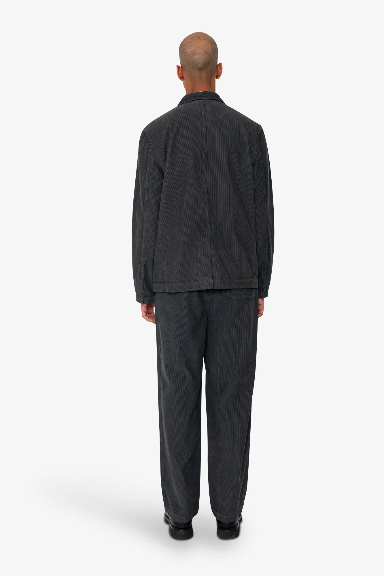Wide Fit Blazer - Smoke Grey Cord - Image 8