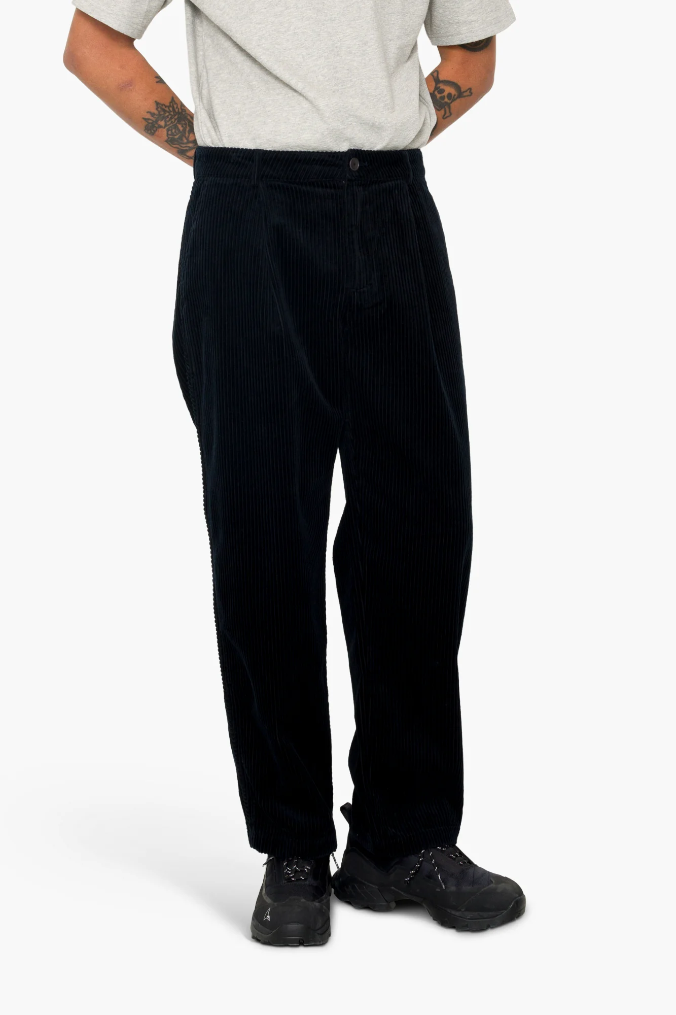 Wide Fit Trouser - Deep Navy Chunky Cord - Image 7