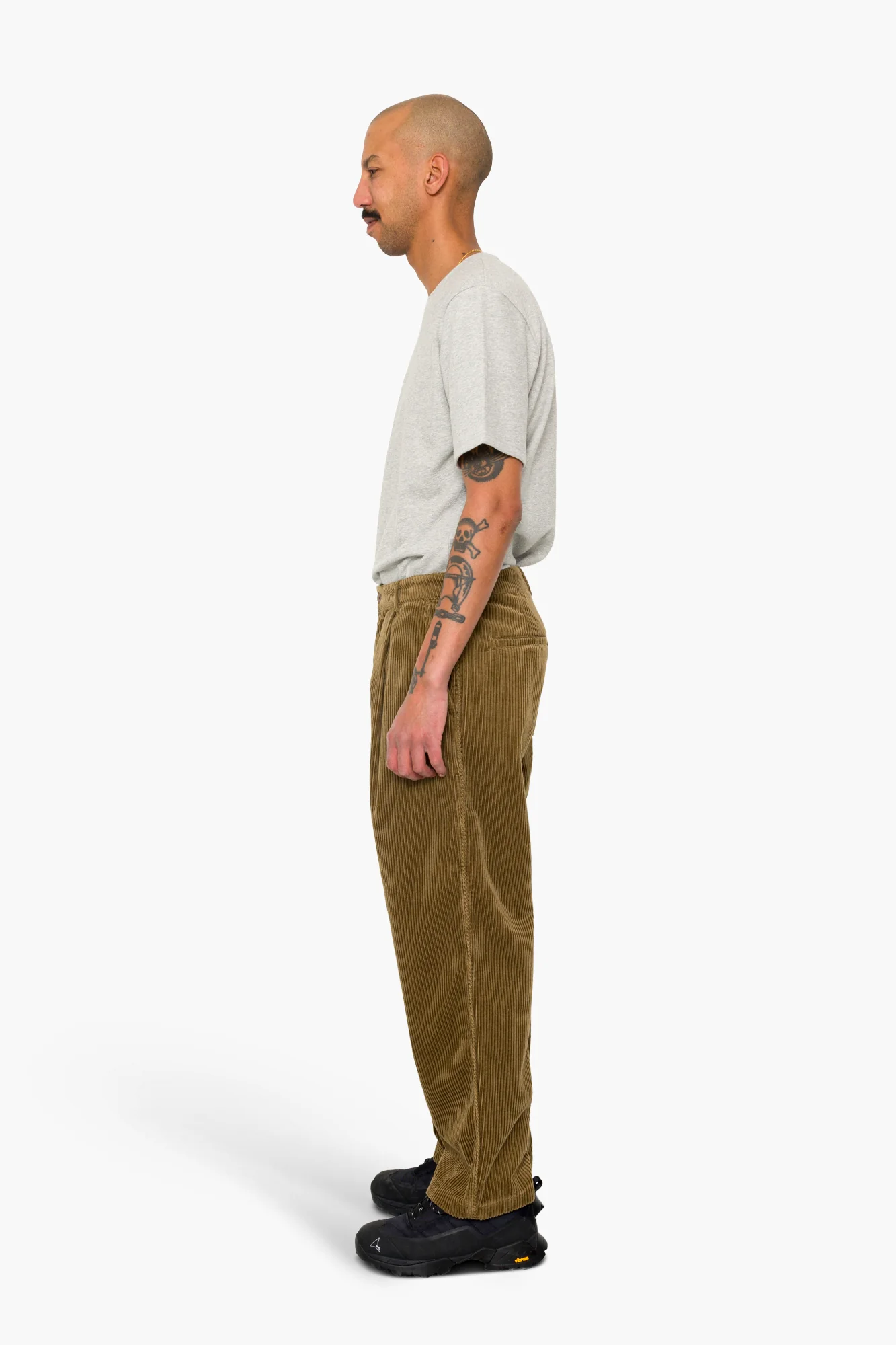 Wide Fit Trouser - Soft Brown Chunky Cord - Image 4