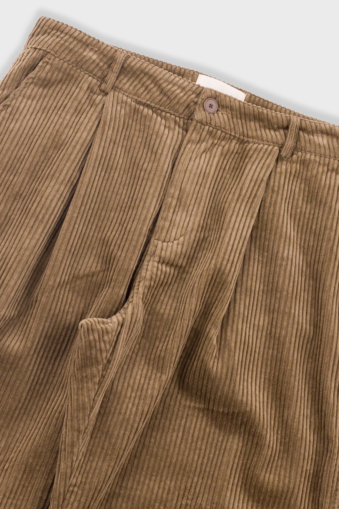 Wide Fit Trouser - Soft Brown Chunky Cord - Image 5