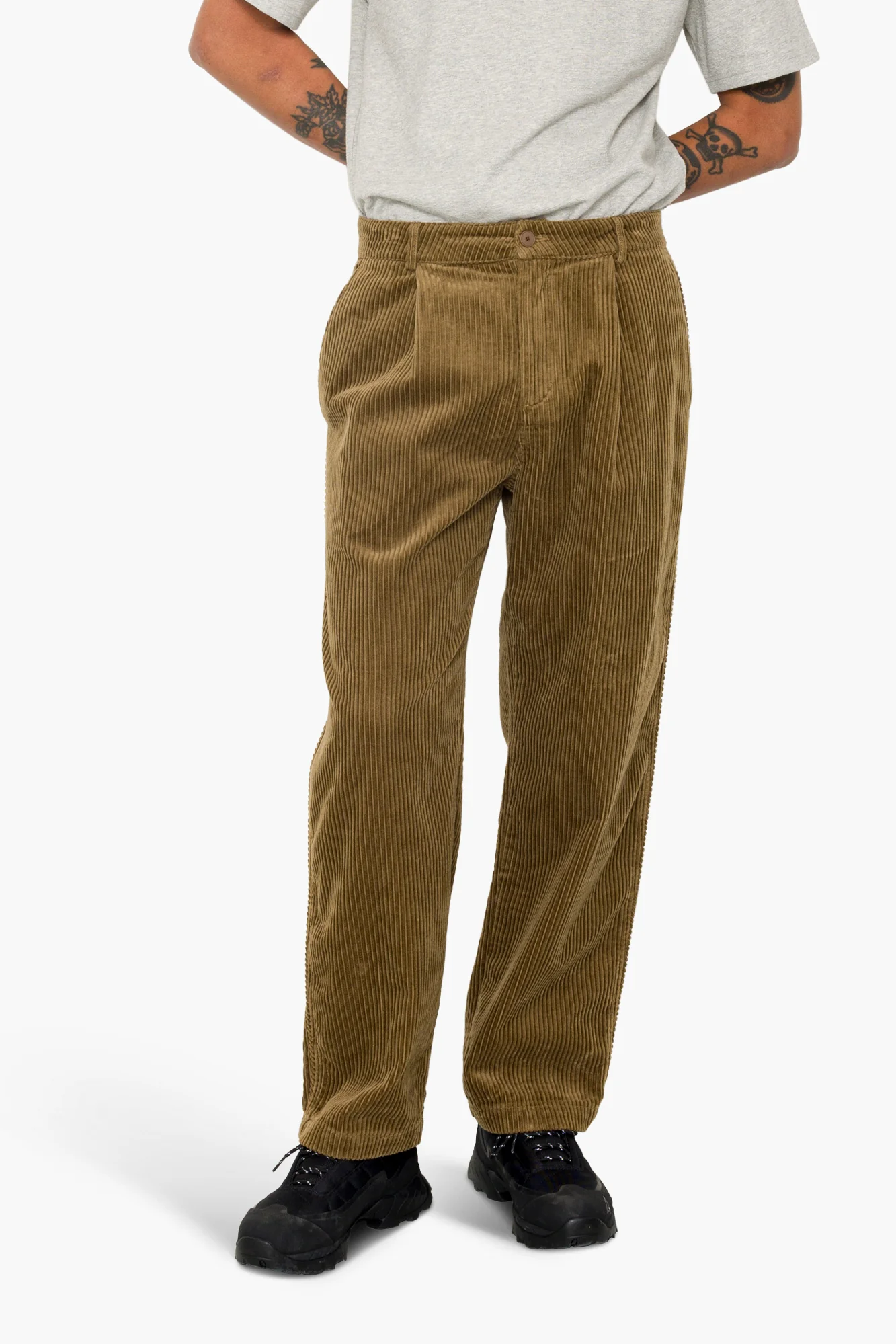 Wide Fit Trouser - Soft Brown Chunky Cord - Image 7