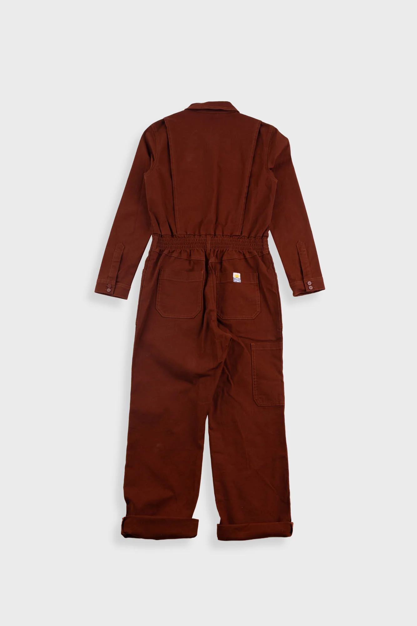 L.F.Markey | Danny Stretch Boilersuit - Dark Rust - Image 3
