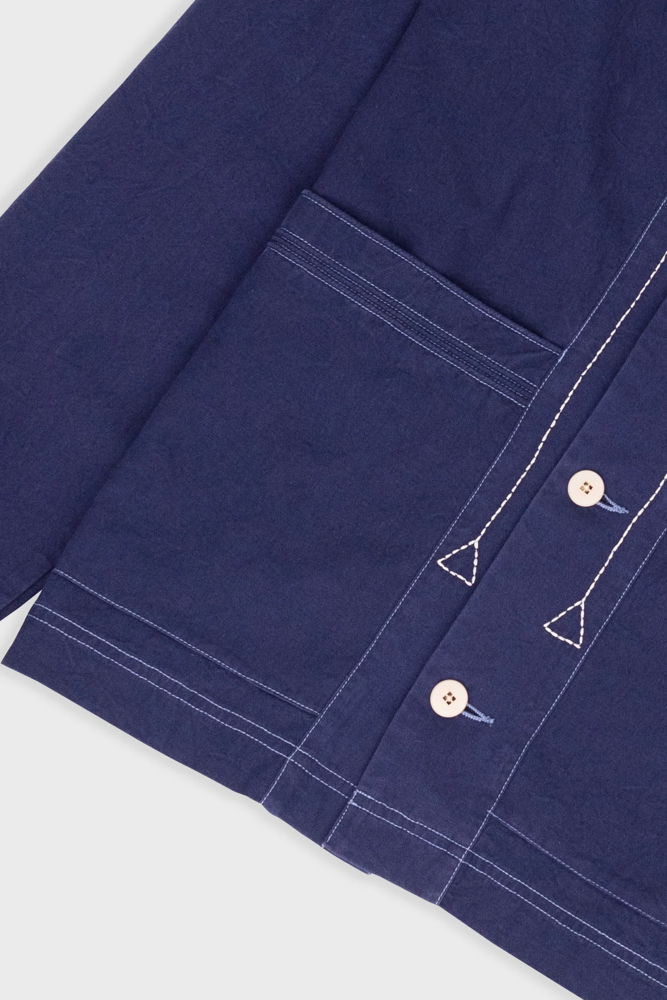 Lunar Jacket - Ink Blue Crinkle Canvas - Image 3