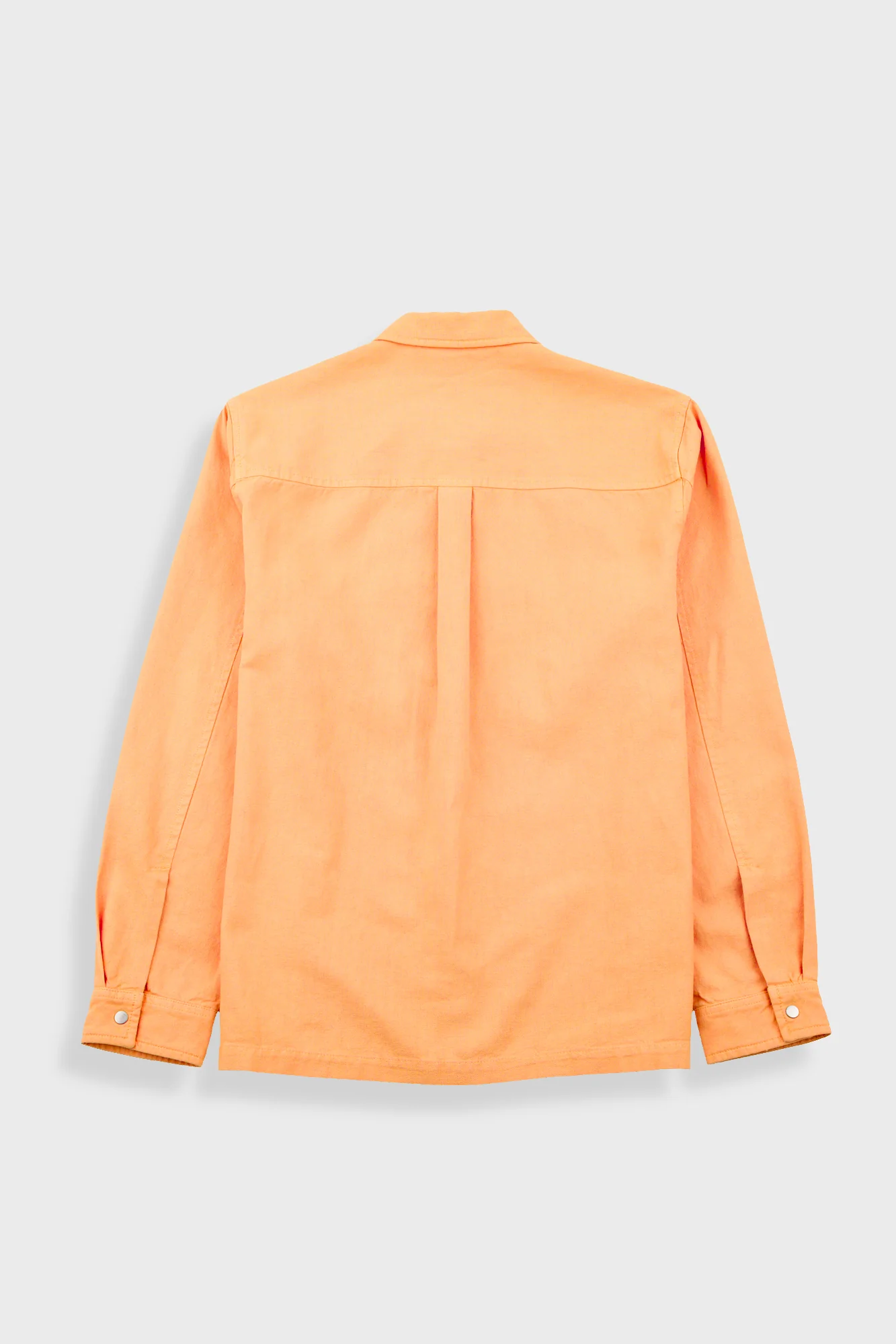 Patch Overshirt - Faded Orange Hemp Canvas - Image 10