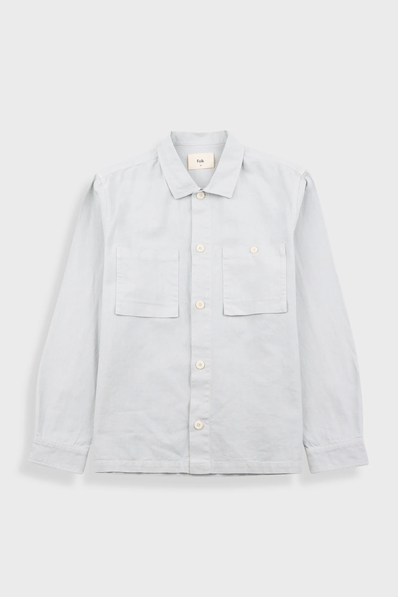 Patch Overshirt - Mineral Blue Hemp Canvas