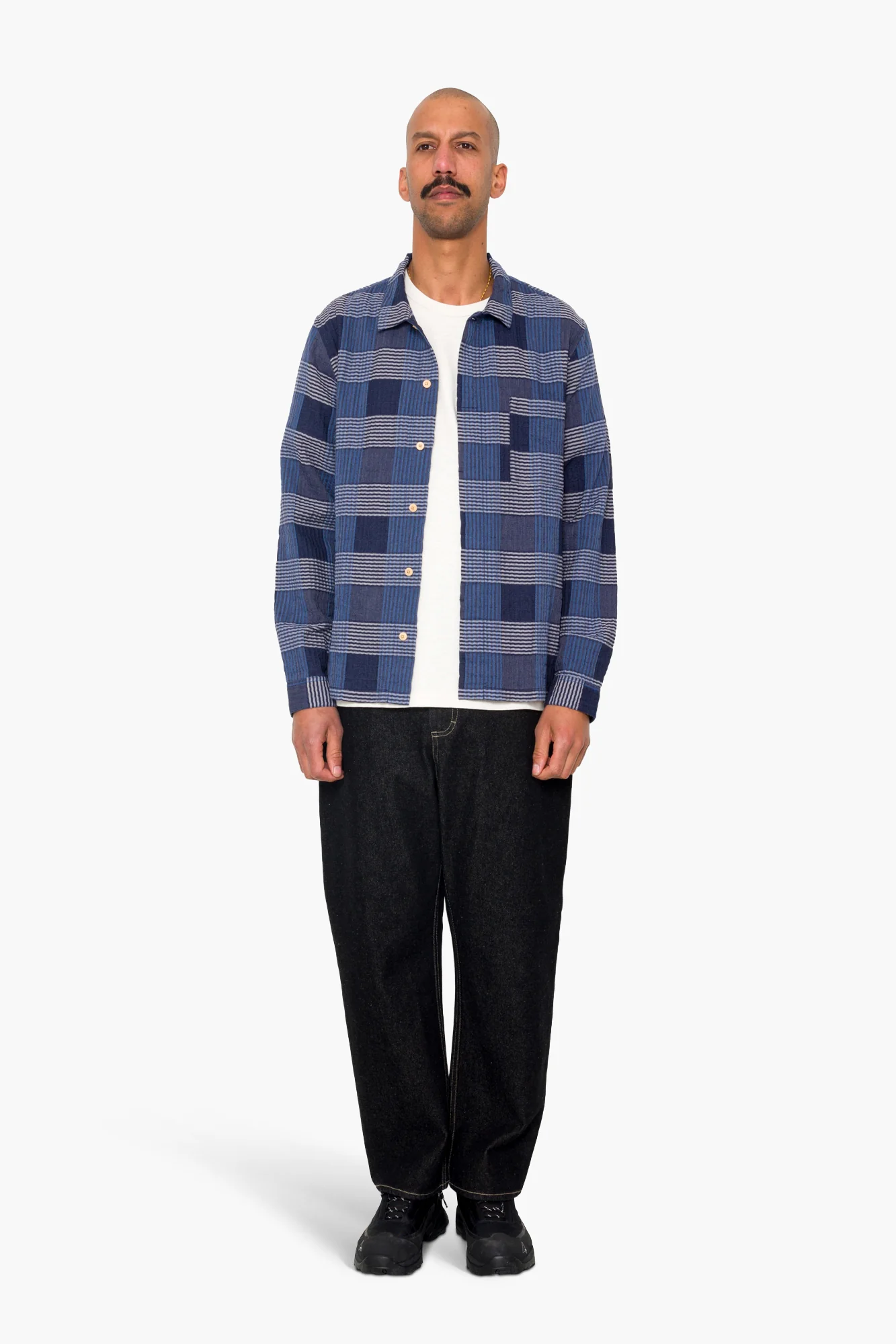 Patch Shirt - Blue Multicheck - Image 2