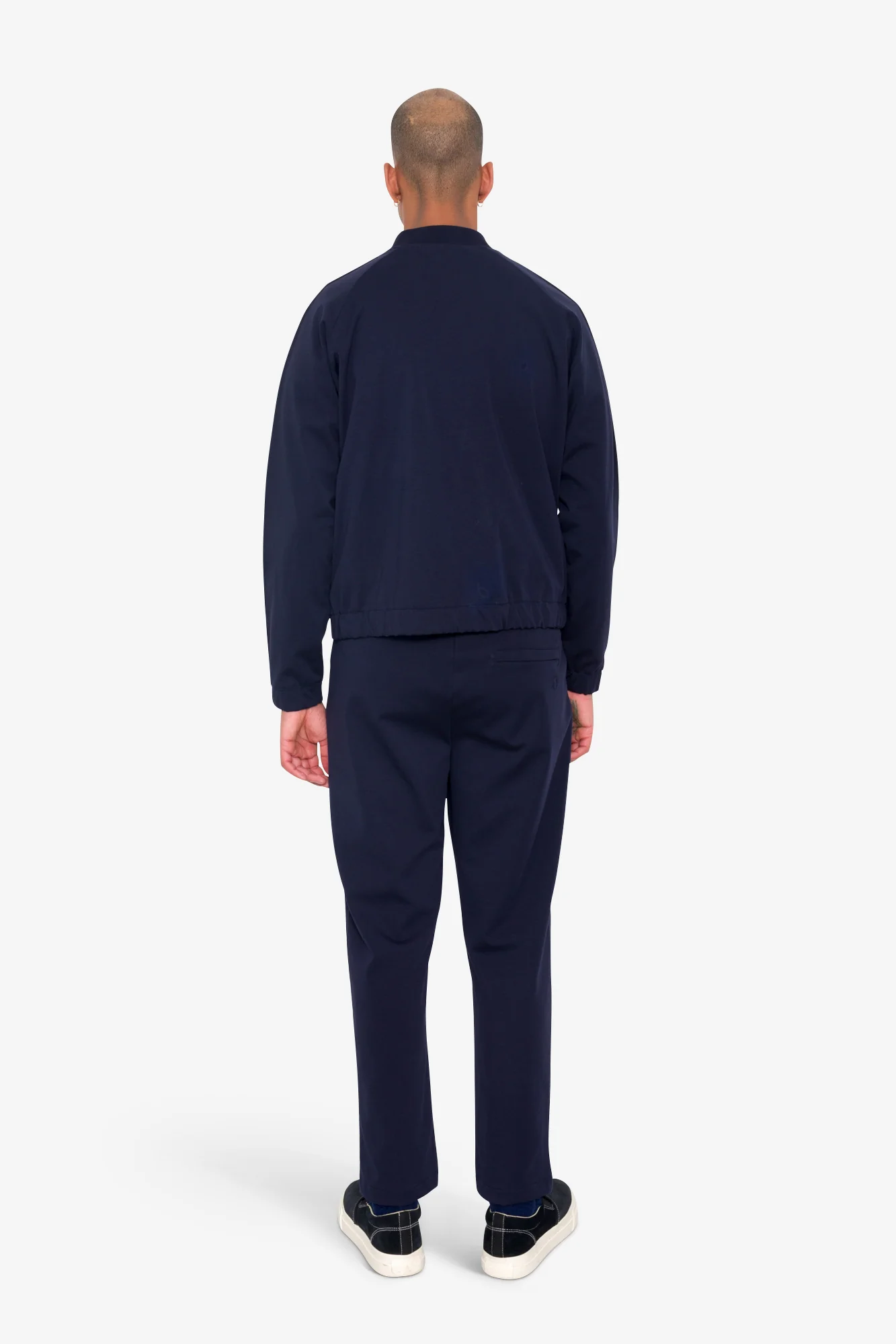 Pintuck Jersey Trouser - Navy - Image 8