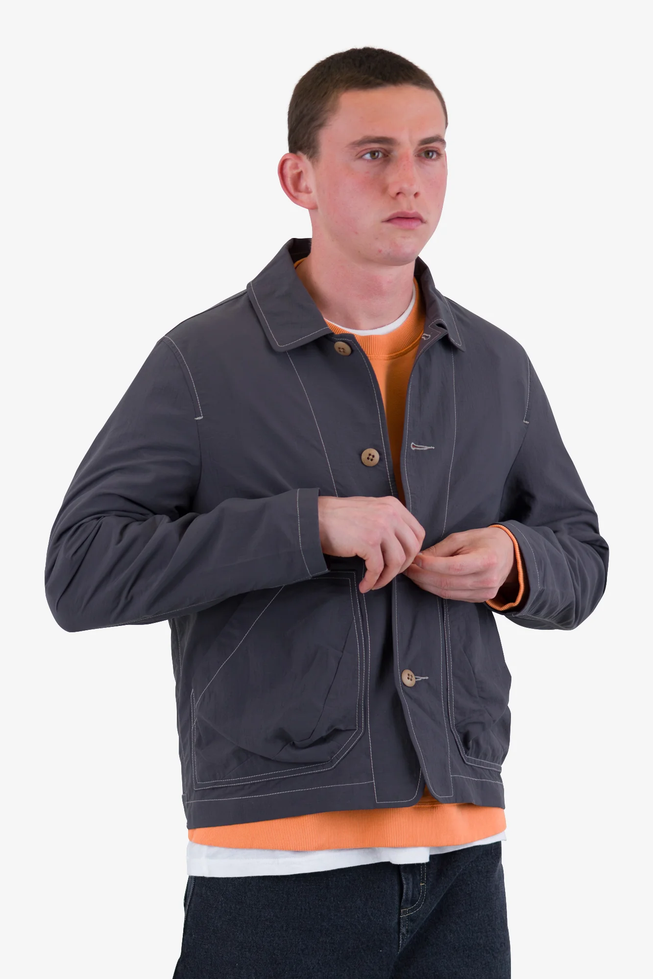 Prism Jacket - Charcoal Nylon - Image 7